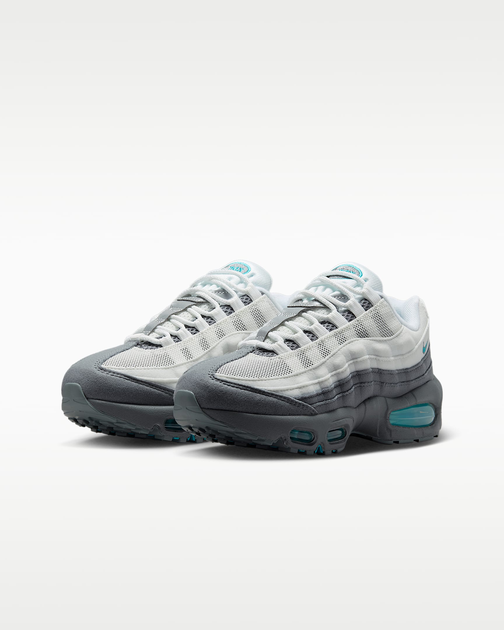 Nike Air Max 95 Big Bubble Older Kids' Shoes - Summit White/Smoke Grey/Dark Smoke Grey/Dusty Cactus