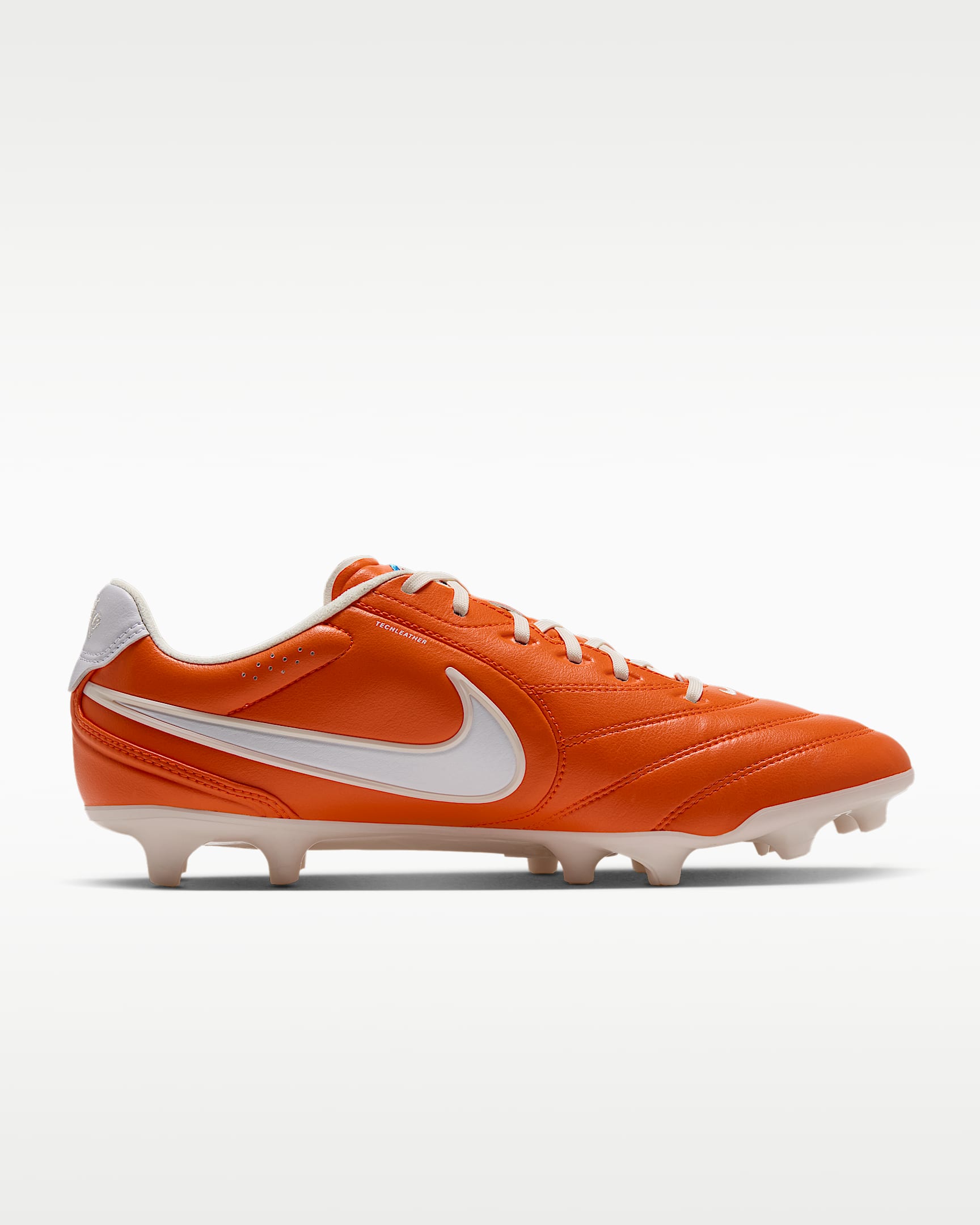 Nike Tiempo Ligera Pro Firm-Ground Low-Top Soccer Cleats - Safety Orange/White