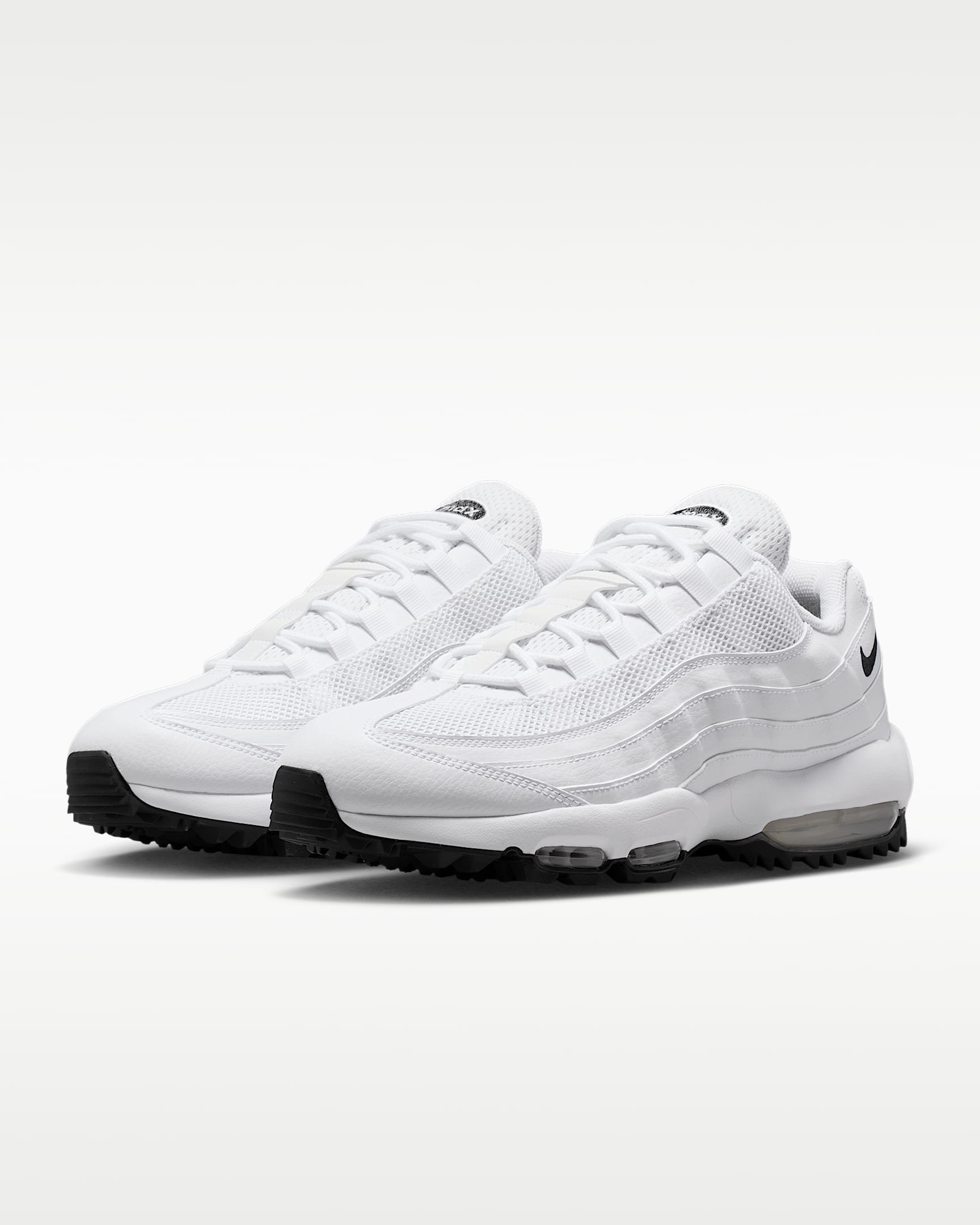 Nike Air Max '95 G Golf Shoes - White/White/Light Graphite/Black