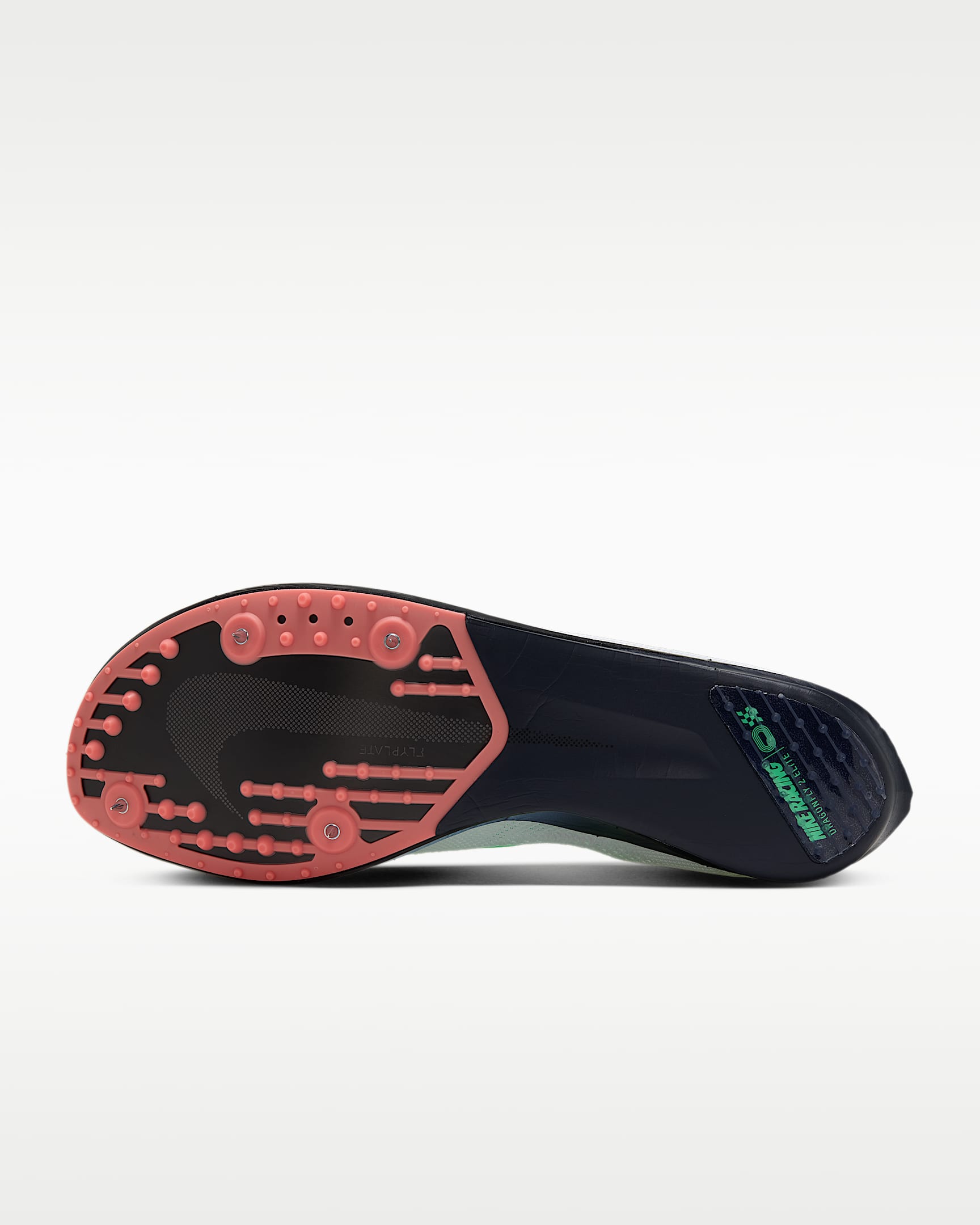Spikes para carreras de fondo Nike Dragonfly 2 Elite - Blanco cumbre/Aluminio/Rosa atómico/Verde eléctrico