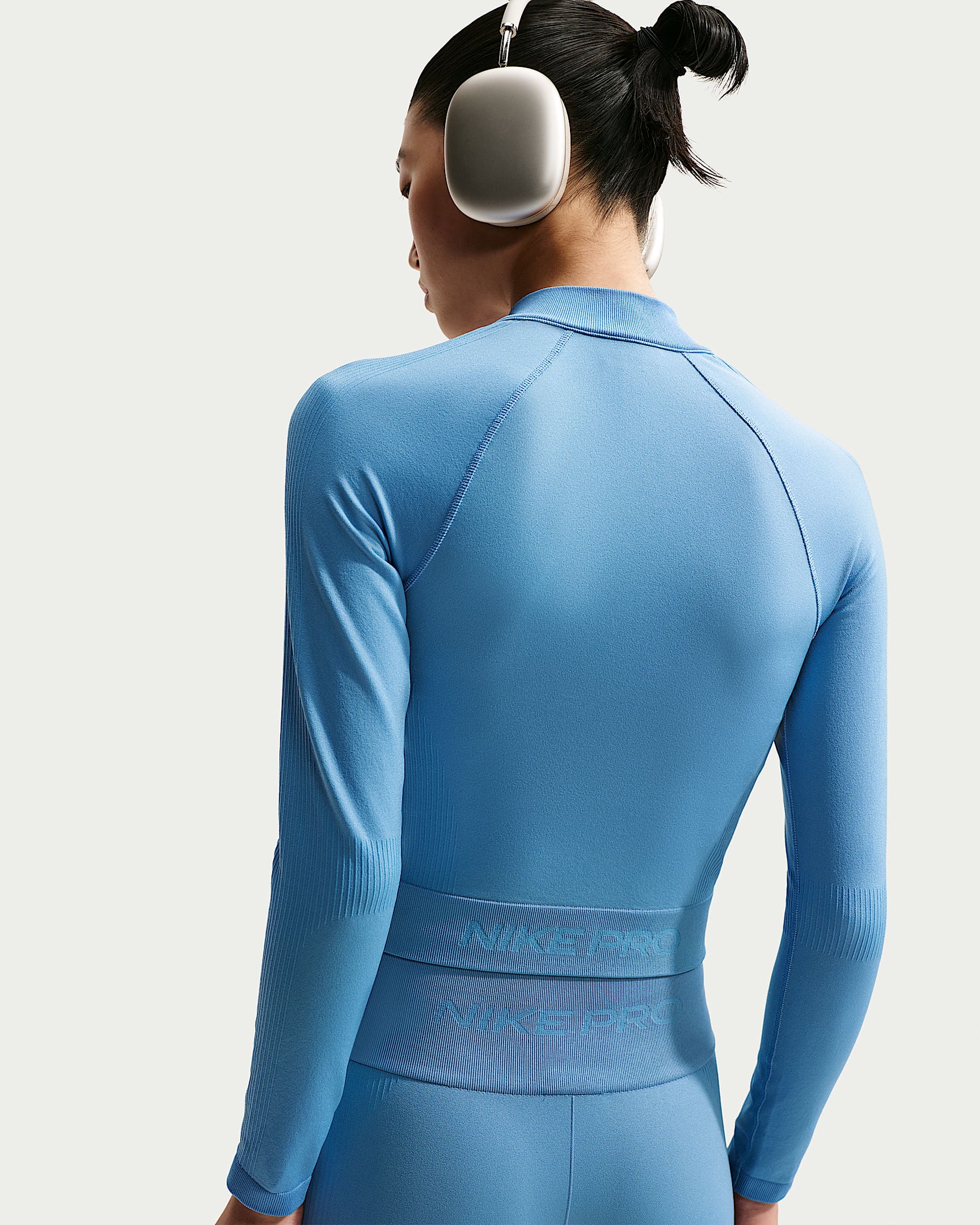 Nike Pro Women's Full-Zip Training Top - Work Blue
