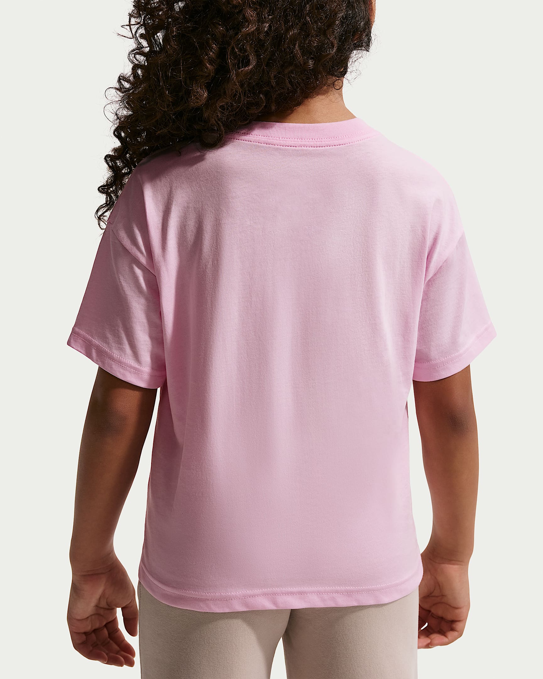 Nike Sportswear-T-shirt til større børn (piger) - Pink Foam