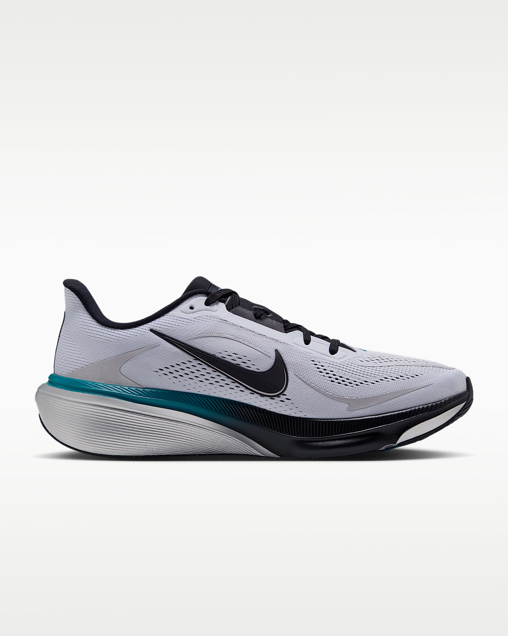Nike Pegasus 42 Straßenlaufschuh für Herren - Football Grey/Bright Spruce/Metallic Silver/Schwarz