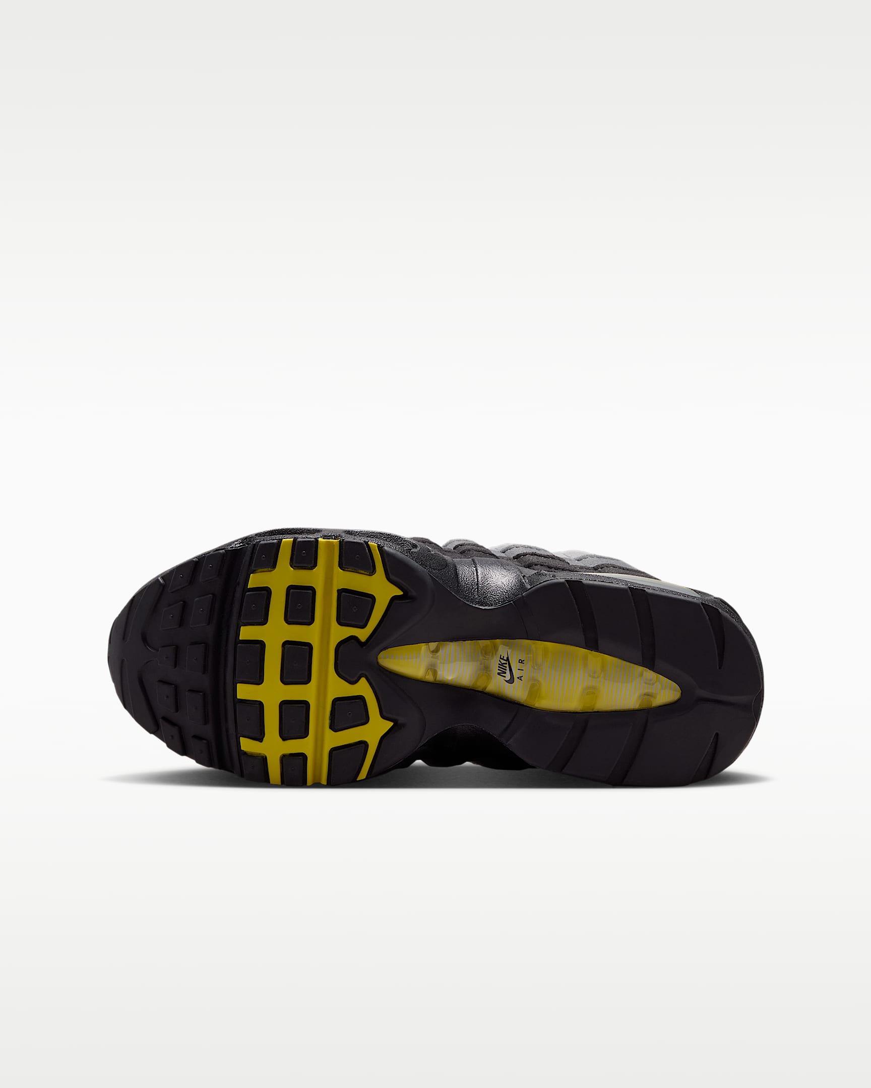 Nike Air Max 95 Big Bubble Older Kids' Shoes - Black/Dark Smoke Grey/Smoke Grey/Chrome Yellow