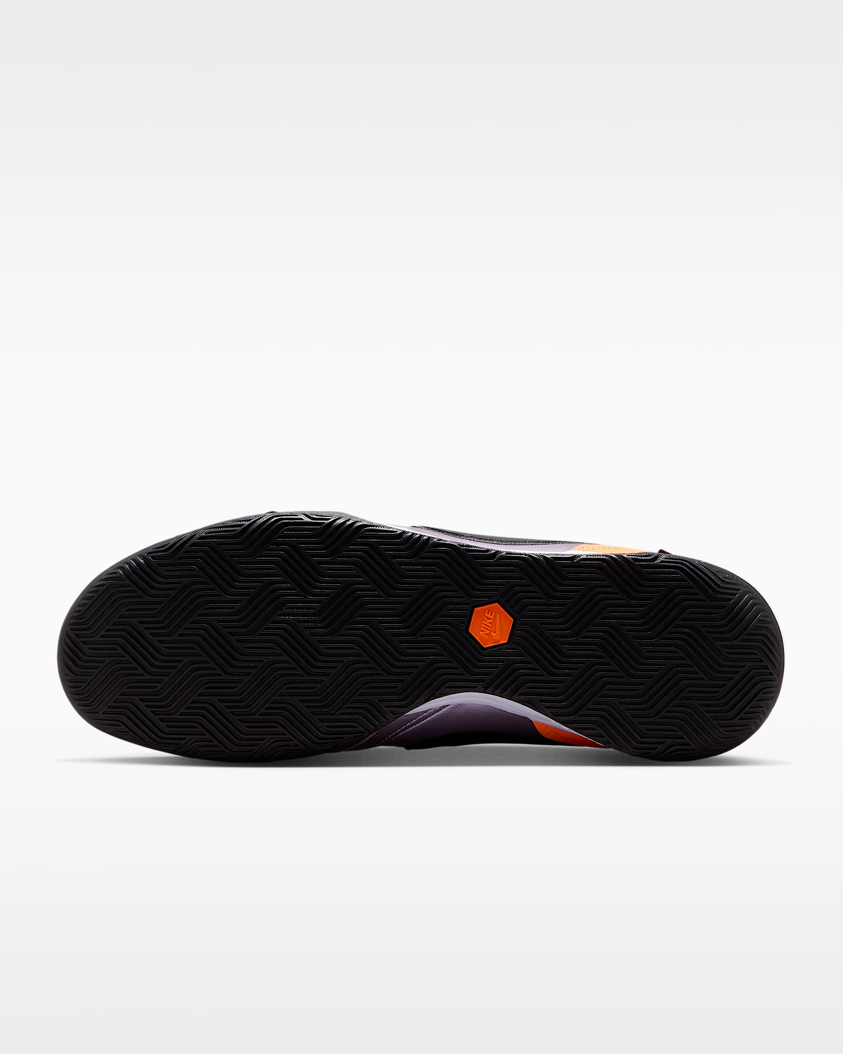 Nike Tiempo Streetgato PRM Heritage Indoor/Court Low-Top Soccer Shoes - Bleached Lilac/Total Orange/Black