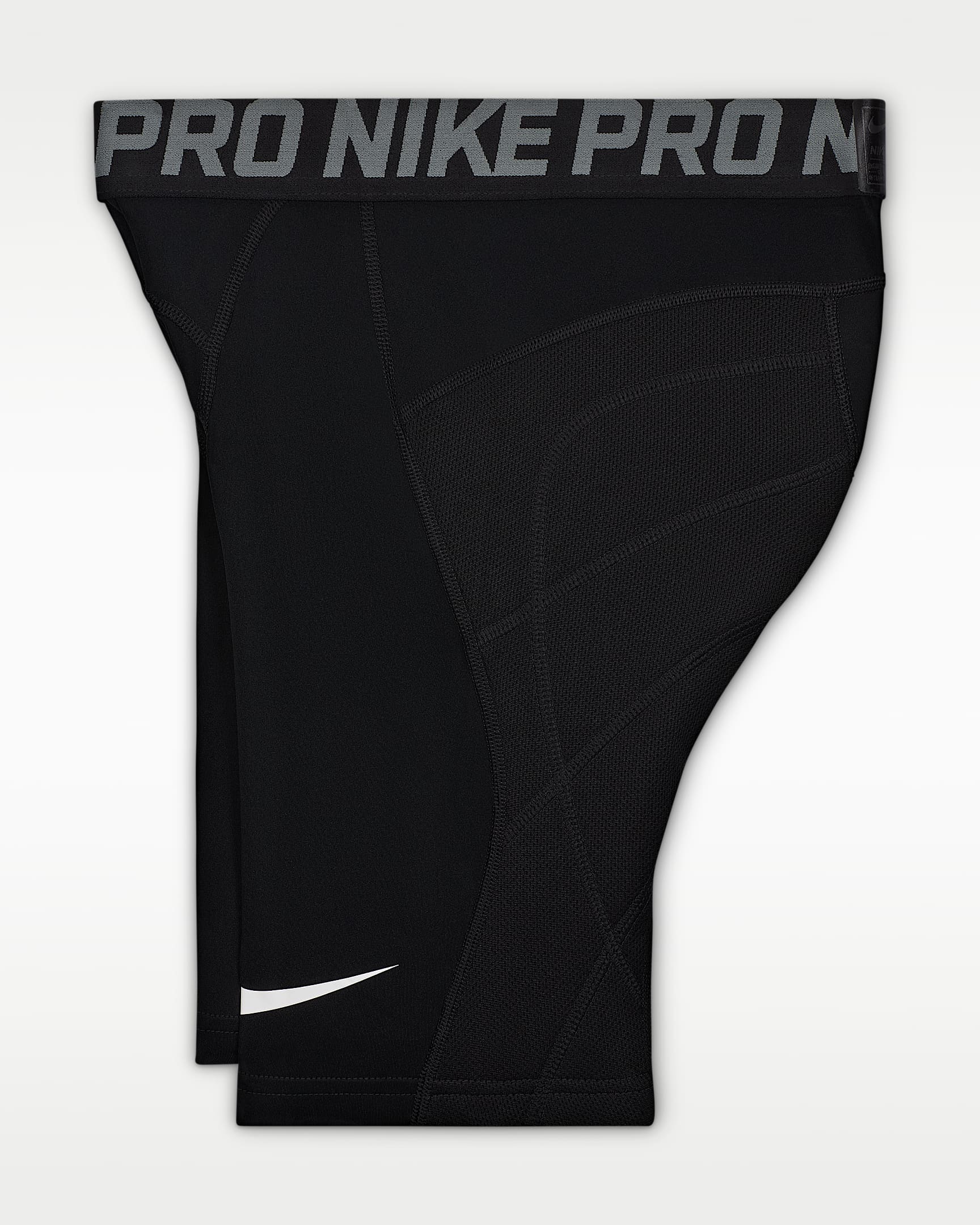 Shorts con deslizador para niños talla grande Nike Pro - Negro