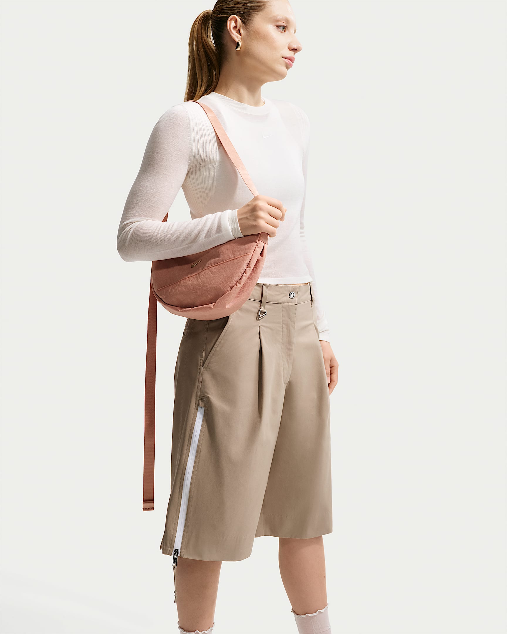 Nike Sportswear Airreverent Women's Low-Rise Shorts - Khaki/Khaki