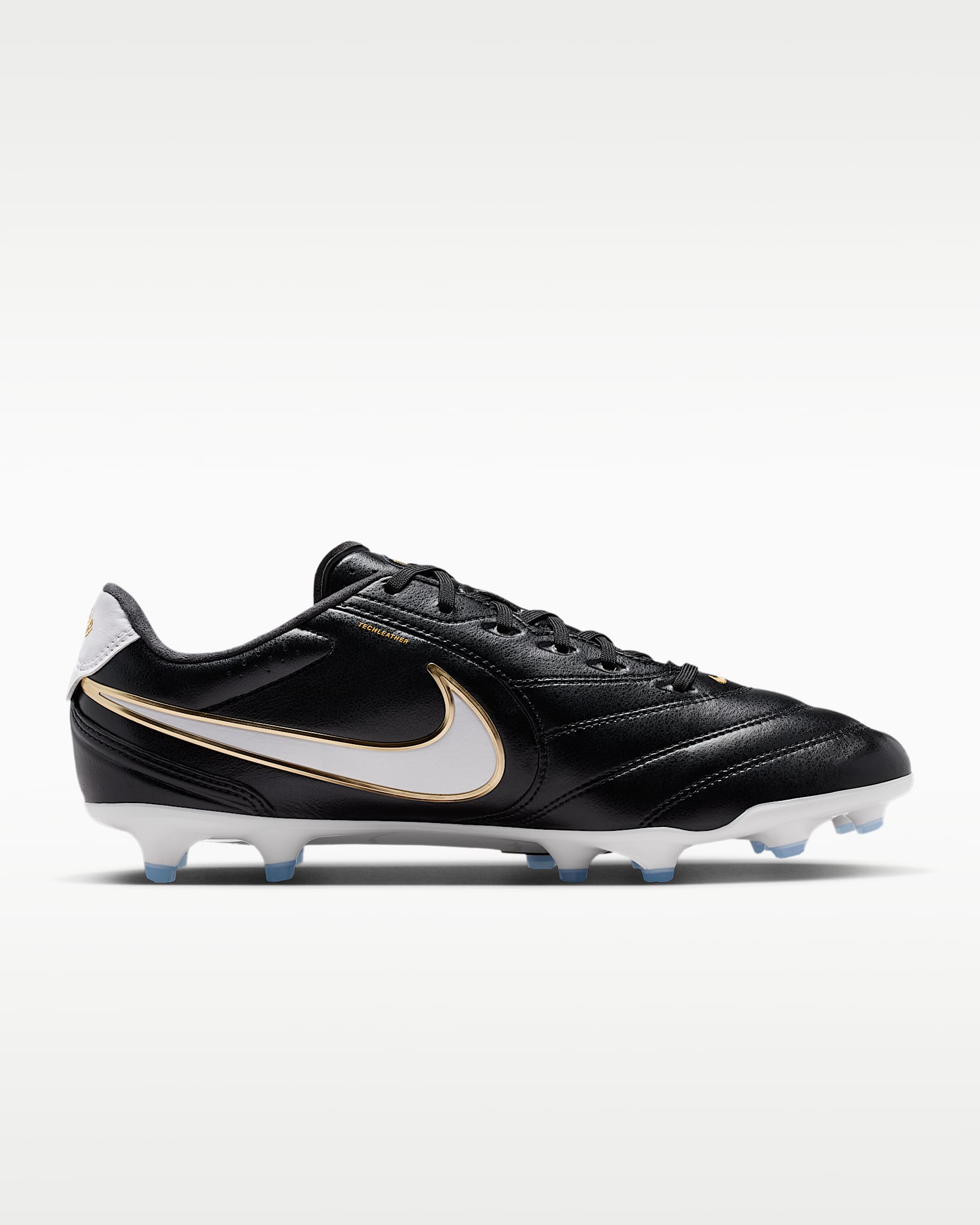 Nike Tiempo Ligera Pro Firm-Ground Low-Top Soccer Cleats - Black/White