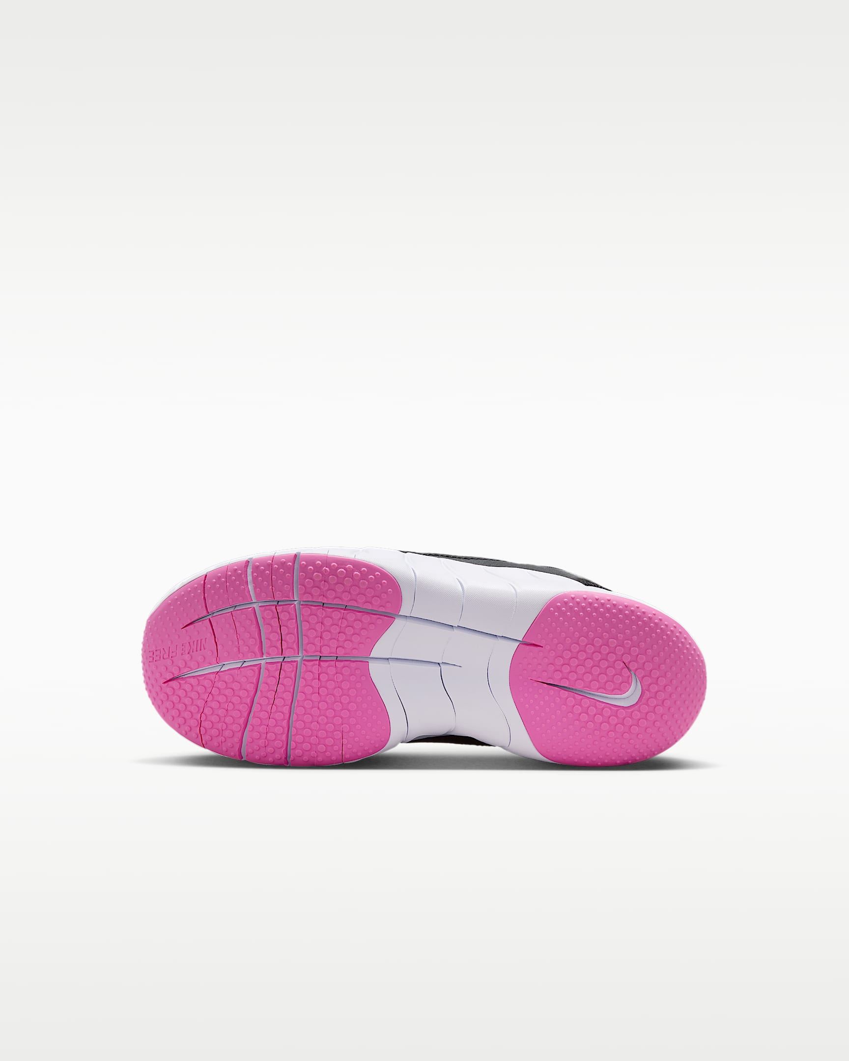 Nike Free Ride Younger Kids' Running Shoes - Black/Anthracite/White/Playful Pink