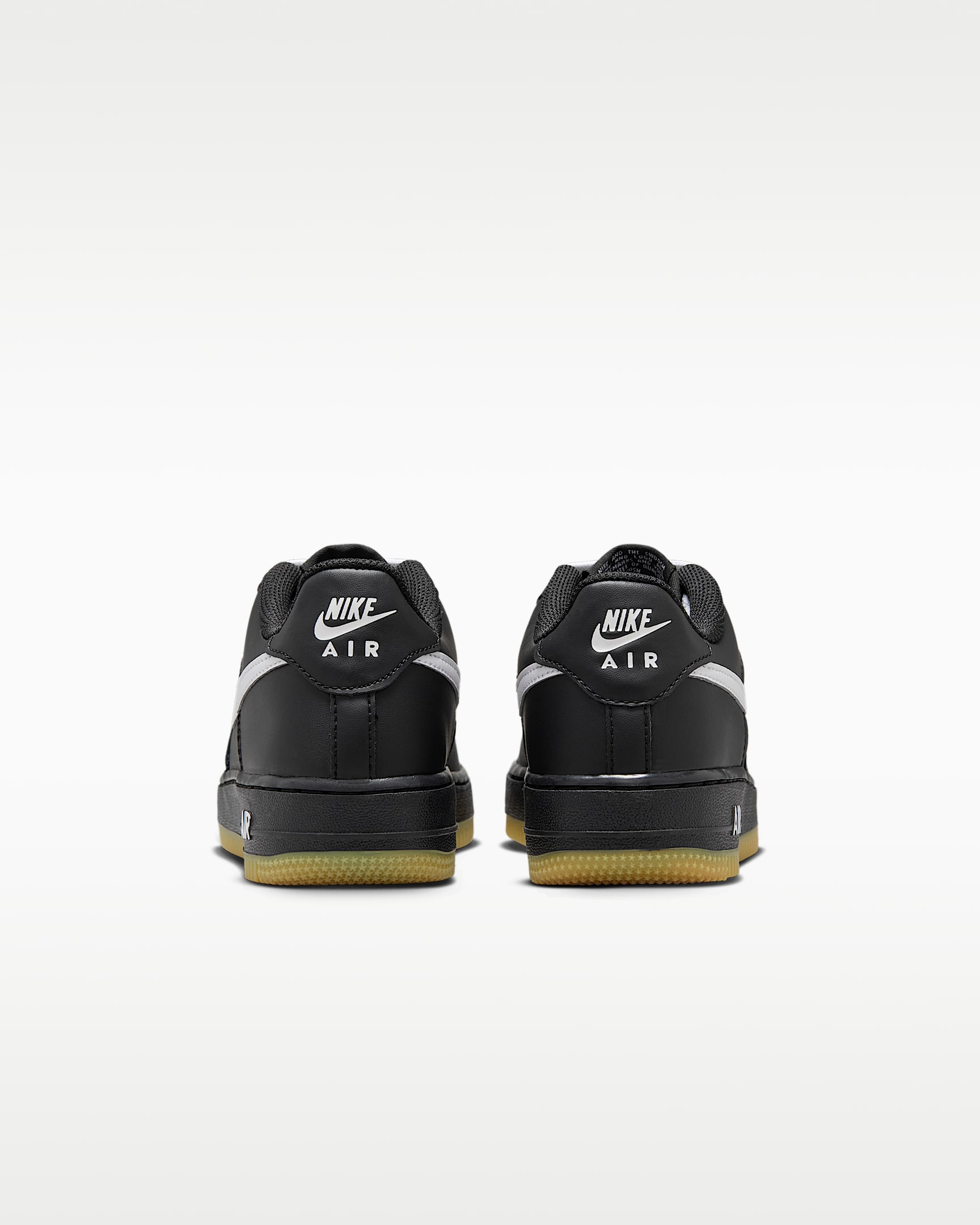 Nike Air Force 1 LV8 Big Kids' Shoes - Black/Gum Light Brown/White