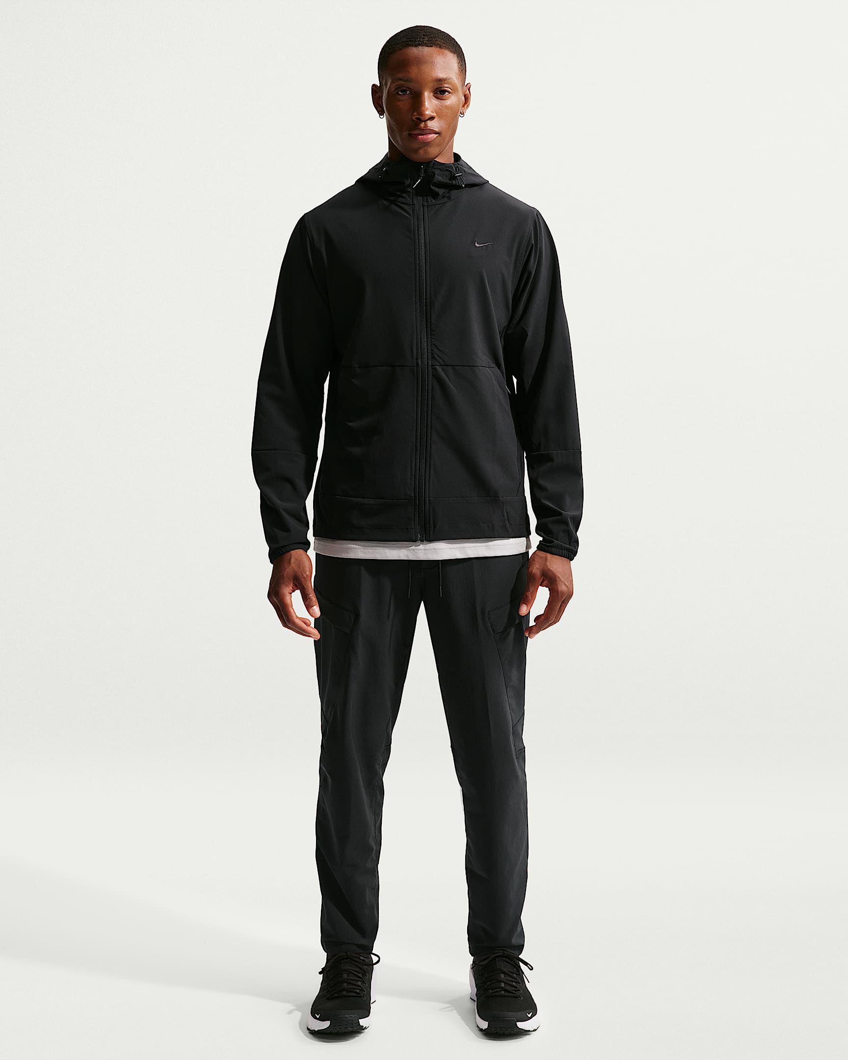 Nike Unlimited Men's Repel Hooded Versatile Jacket - Black/Black/Black