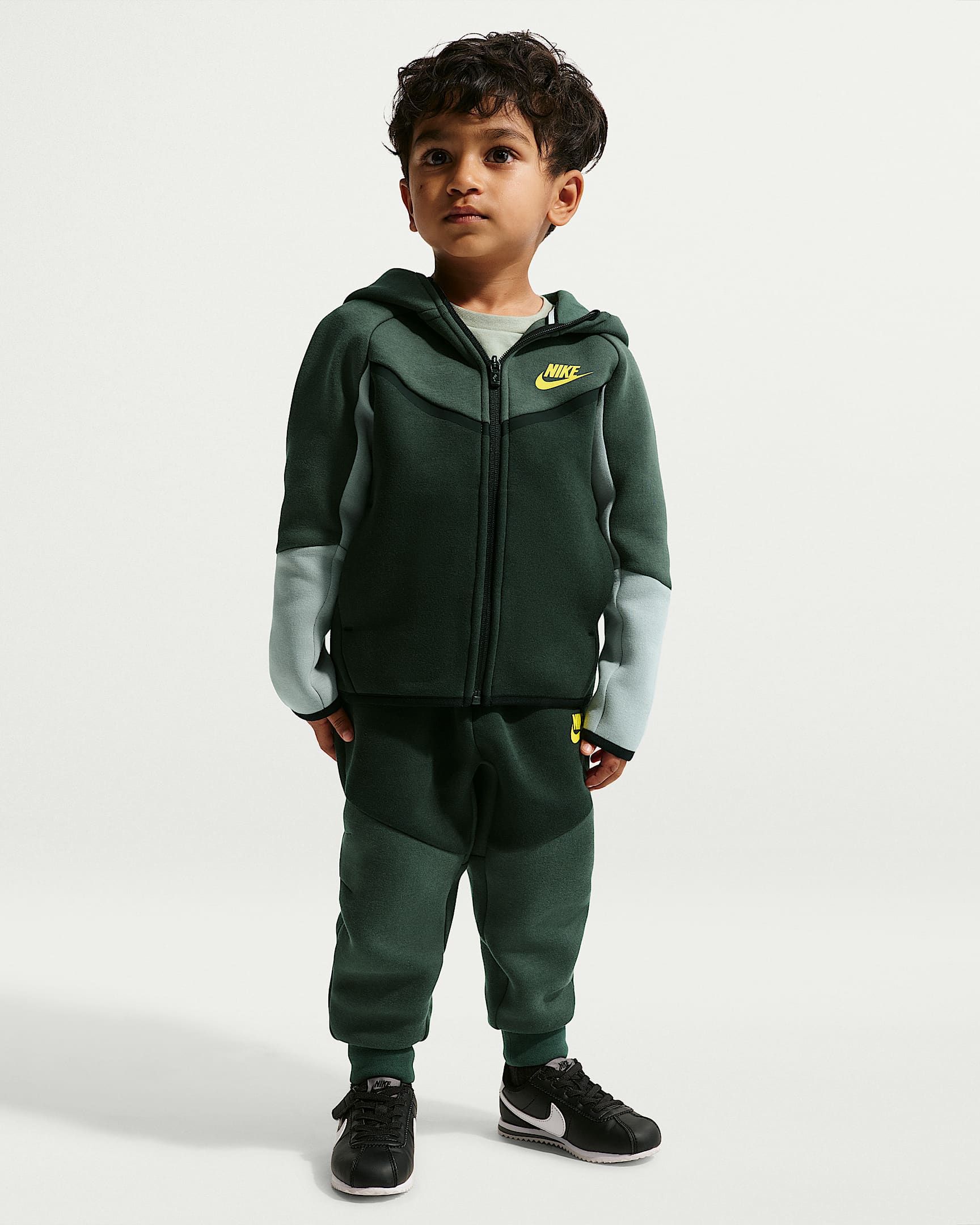 Nike Sportswear Toddler Tech Fleece 2-Piece Full-Zip Set - Camo Green