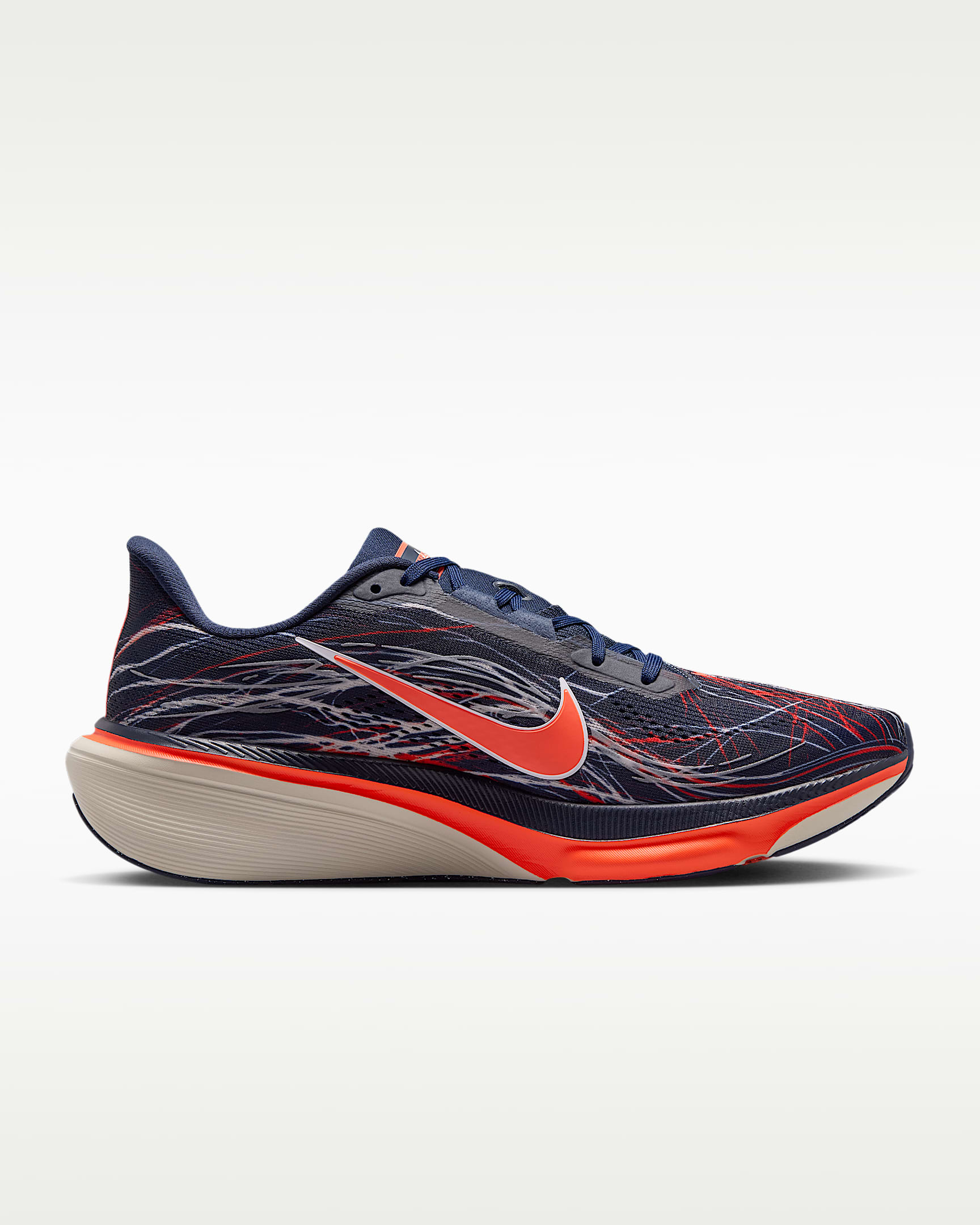 Nike Pegasus 42 Men's Road-Running Shoes - Obsidian/Light Bone/Bright Crimson/Dynamic Yellow