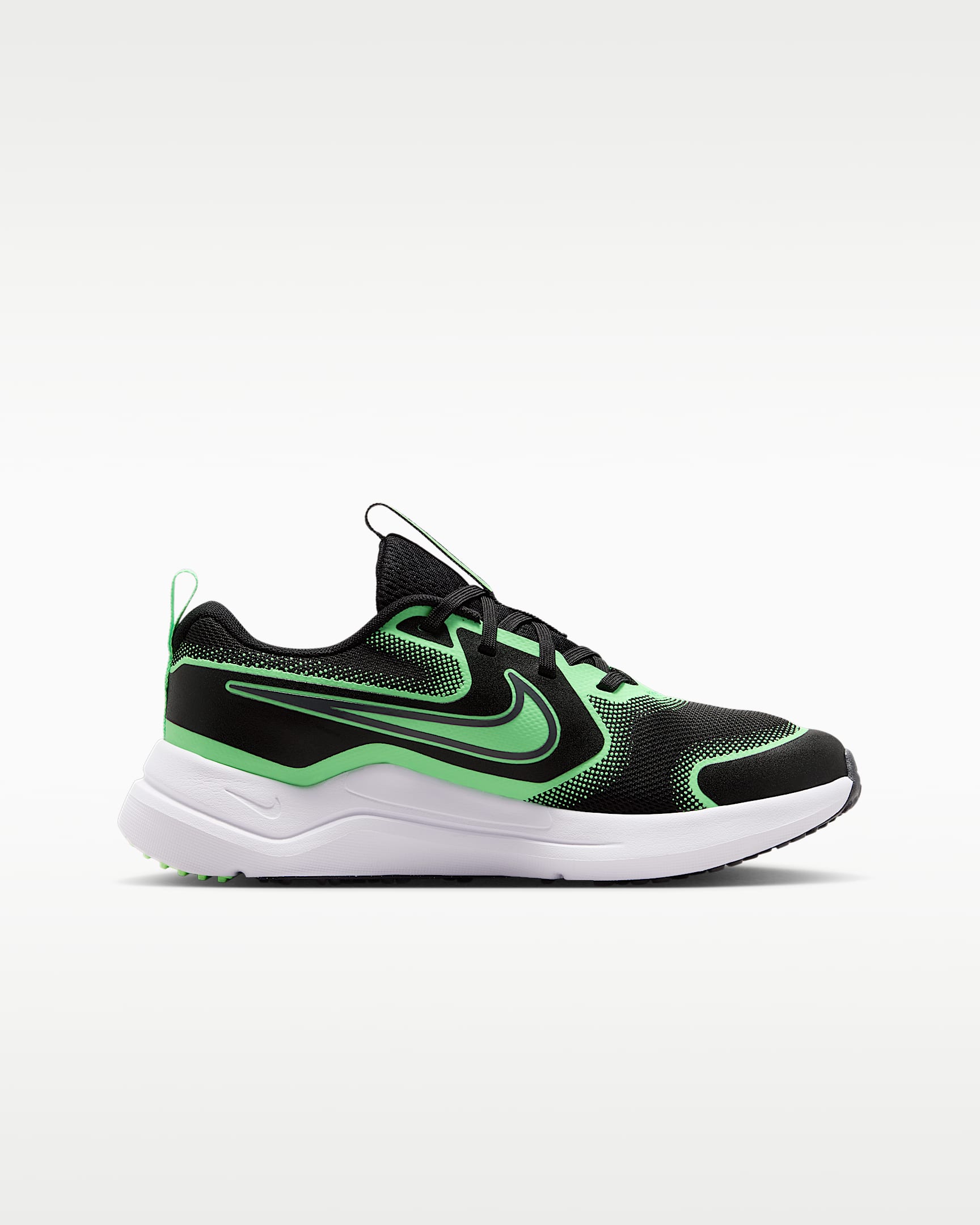 Nike Cosmic Runner Older Kids' Road Running Shoes - Black/Illusion Green/Cool Grey