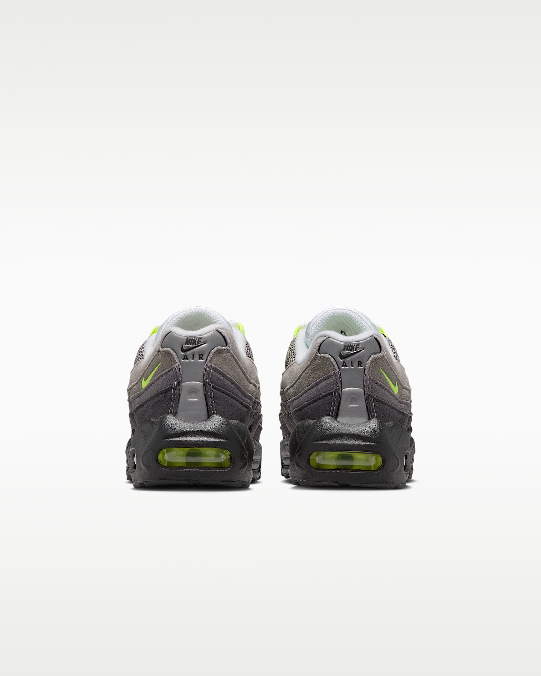 รองเท้าเด็กเล็ก Nike Air Max '95 - ดำ/Anthracite/Light Graphite/Neon Yellow