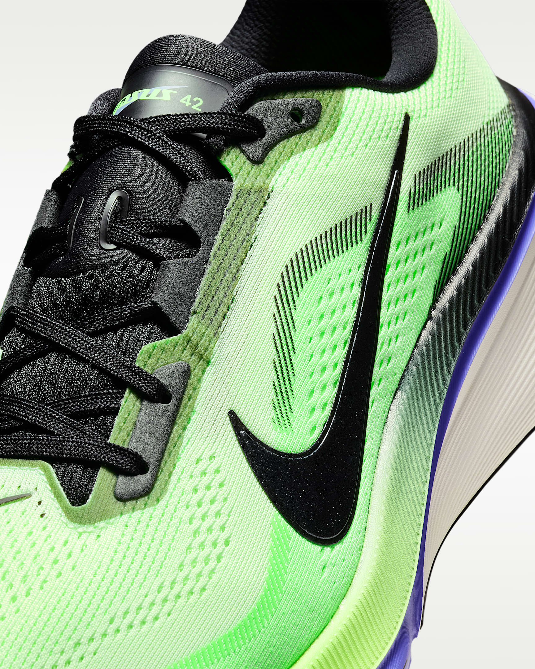 Chaussure de running sur route Nike Pegasus 42 pour homme - Volt Tint/Sapphire/Lime Blast/Black Spruce