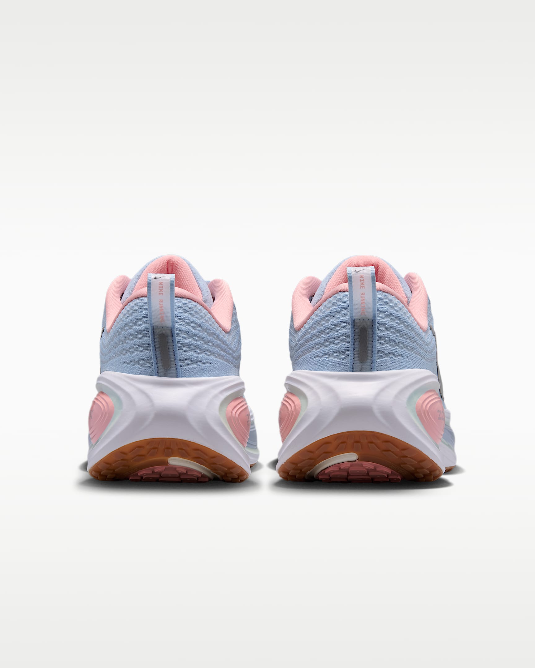 Nike Vomero Plus Women's Road Running Shoes - Light Armory Blue/Bleached Coral/Barely Green/Metallic Silver