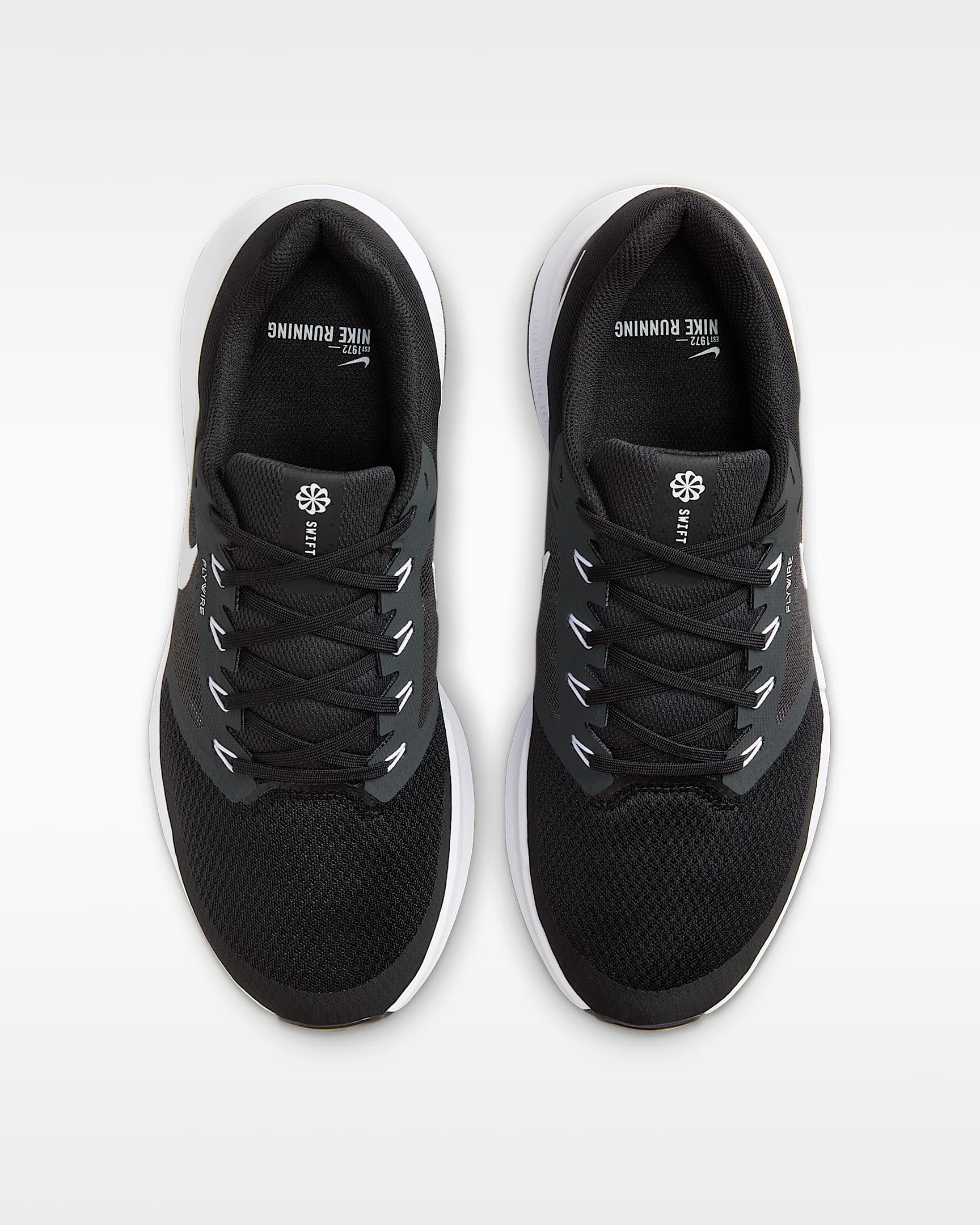 Nike Run Swift 3 Men's Road Running Shoes (Extra Wide) - Black/Dark Smoke Grey/White