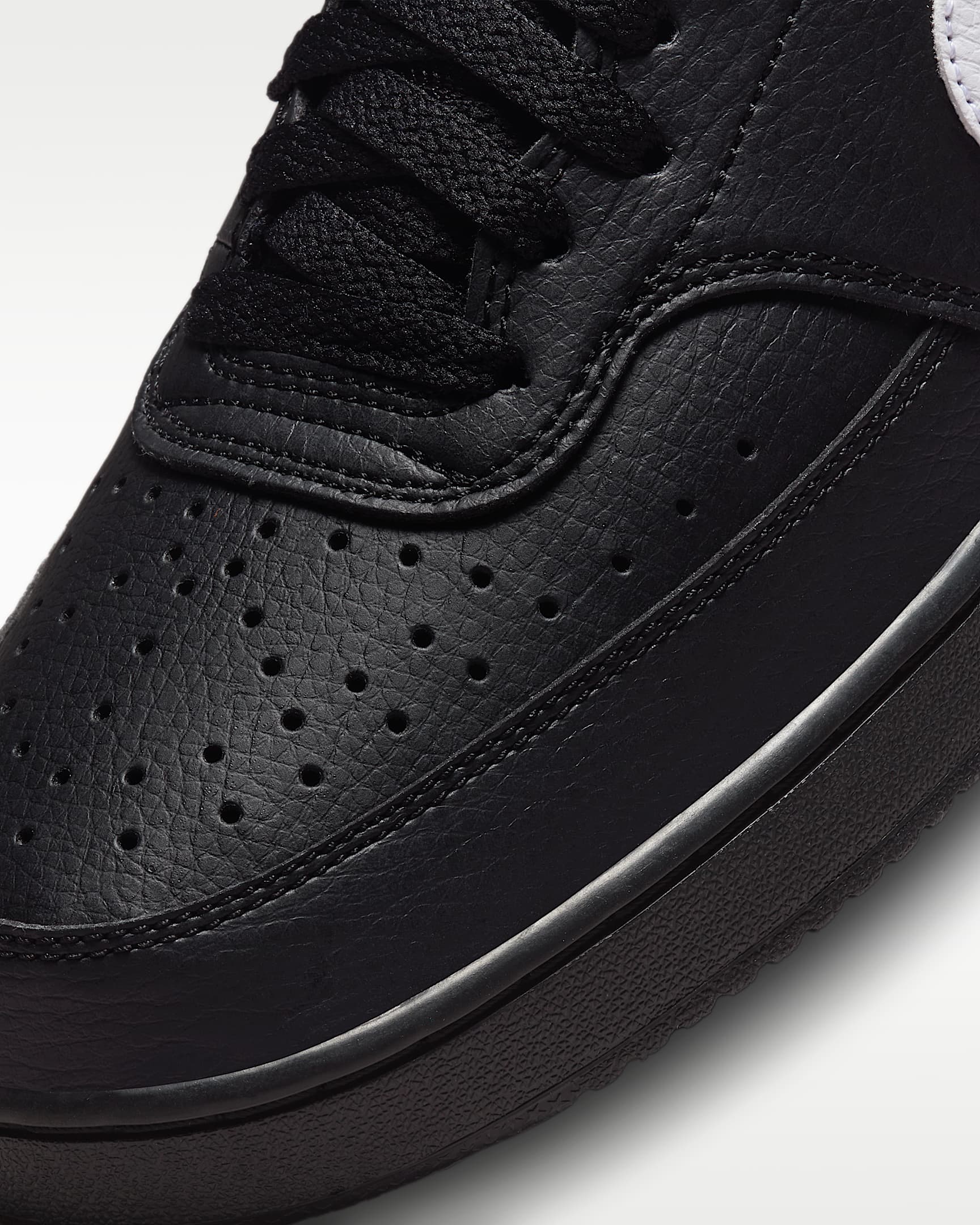 Nike Court Vision Low Men's Shoes - Black/Black/White