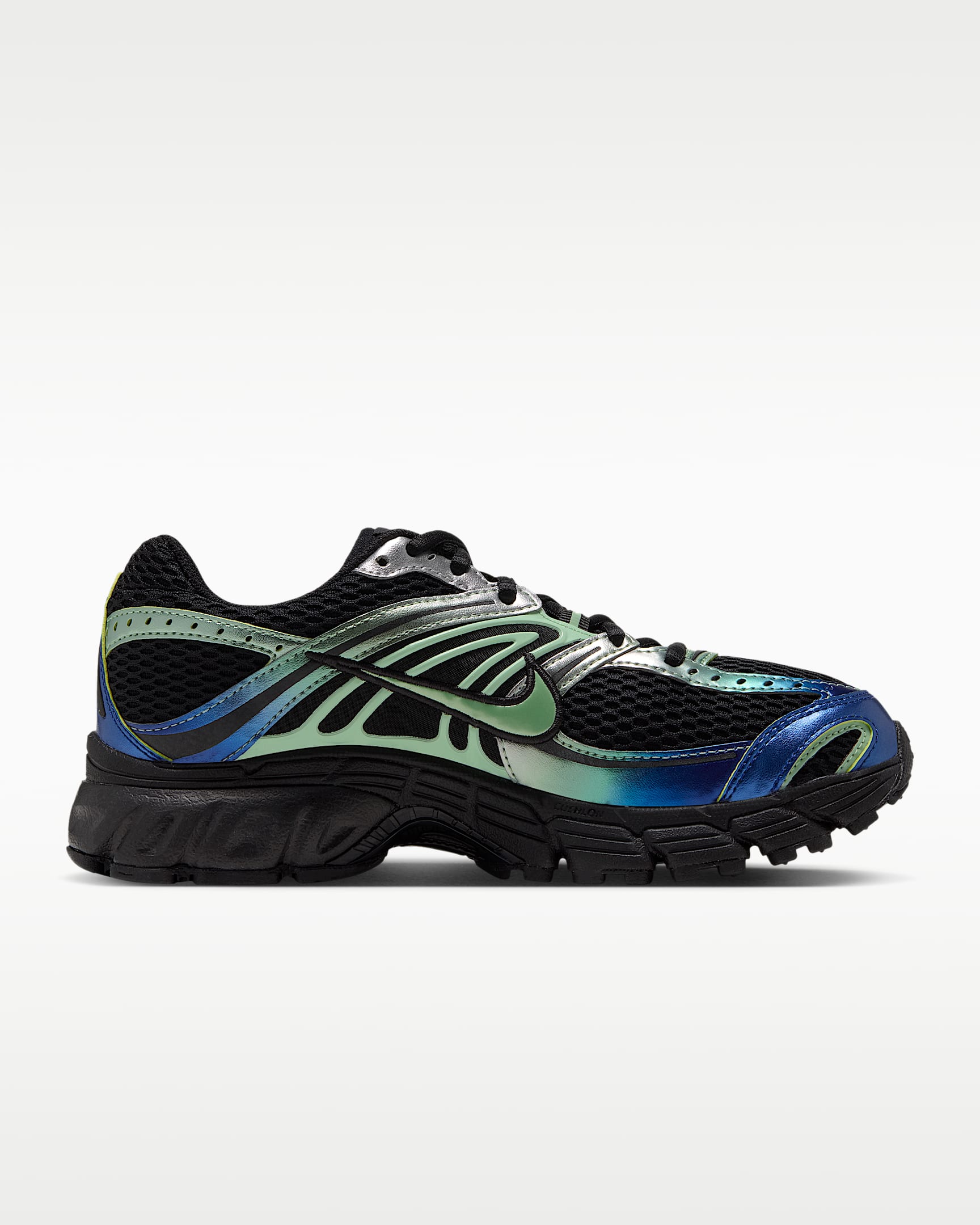 Chaussures Nike Air Max Moto 2K pour femme - Noir/Metallic Silver/Old Royal/Cucumber Calm