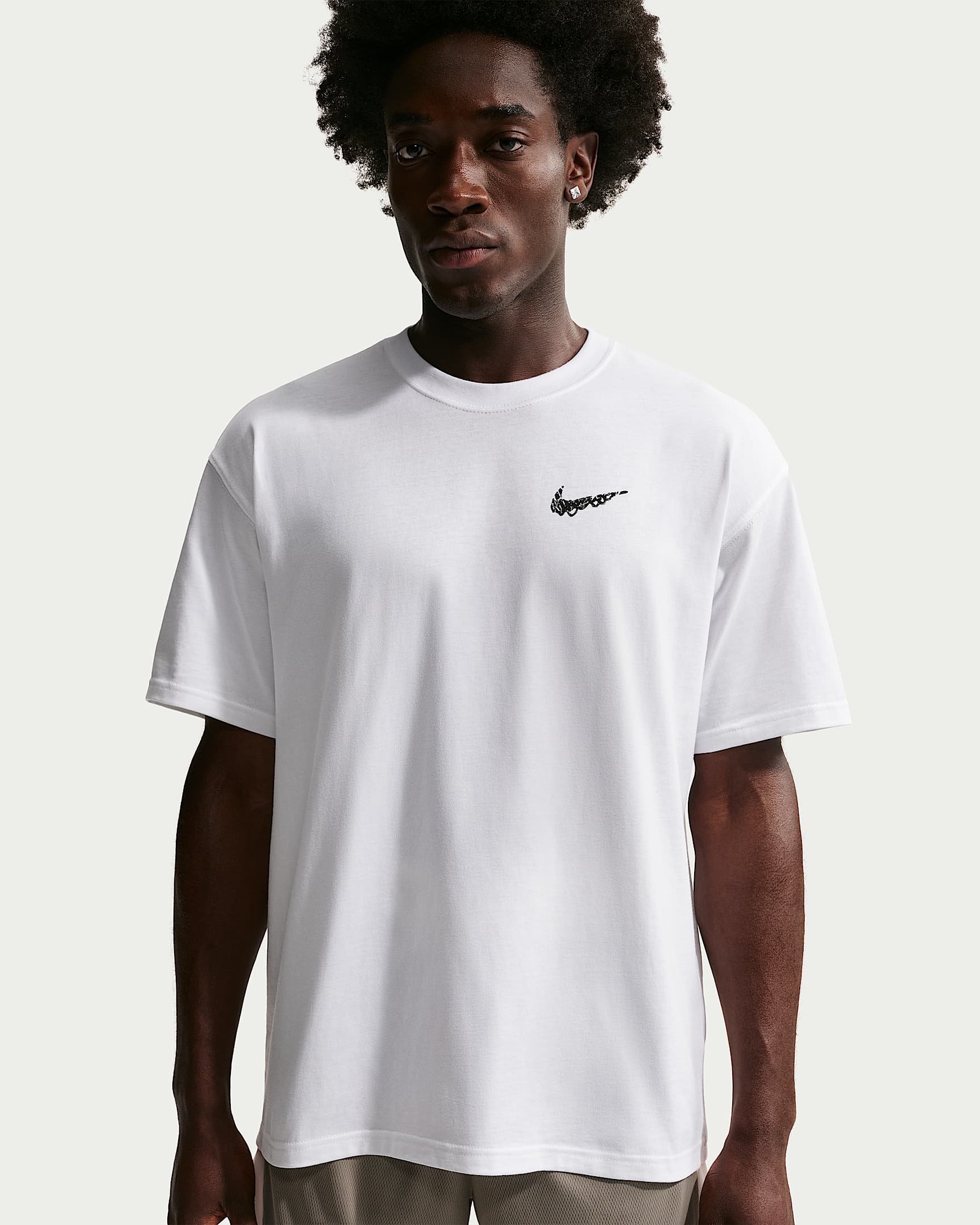 Nike basketbalshirt voor heren - Wit