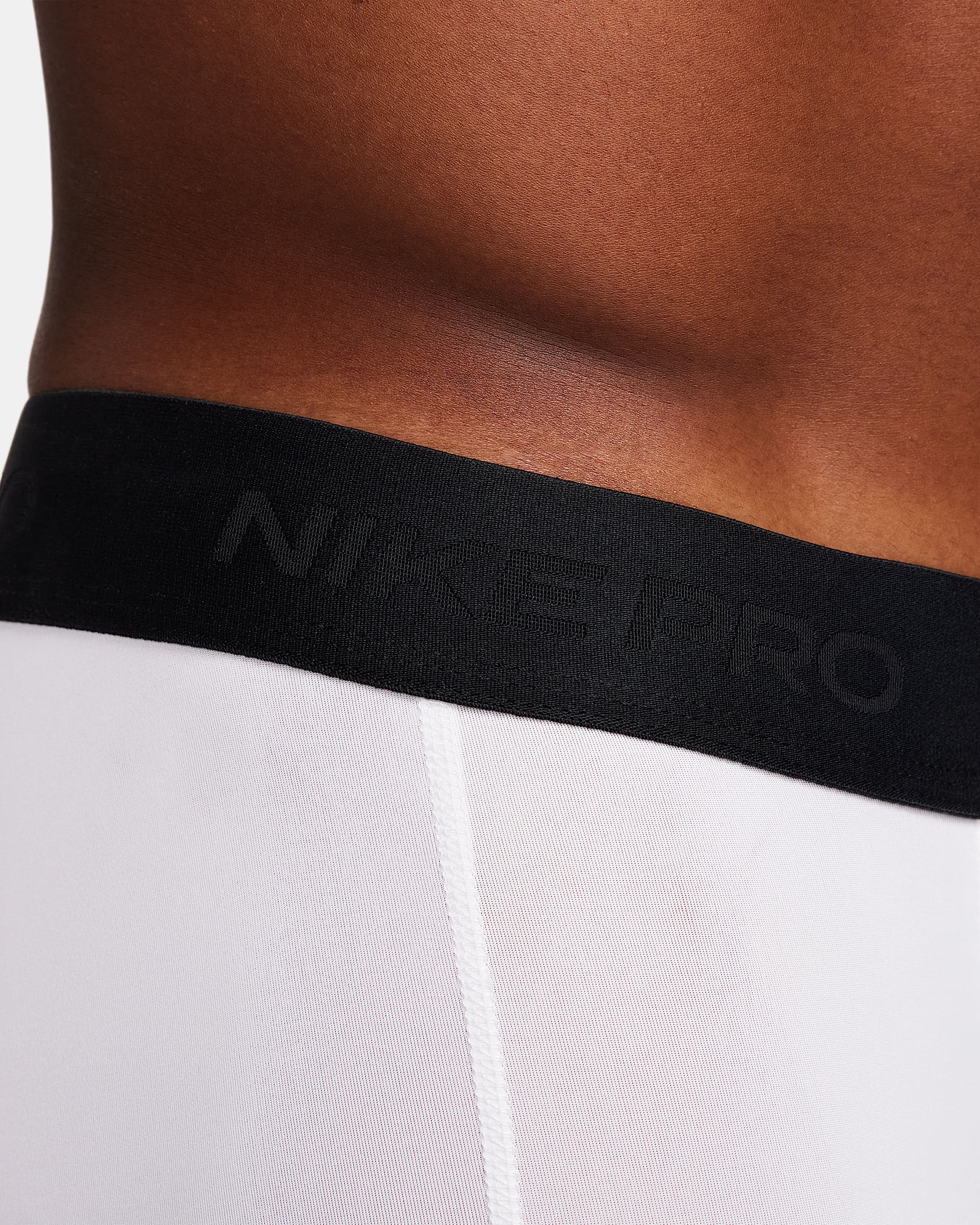Nike Pro Men's Dri-FIT Fitness Tights - White/Black