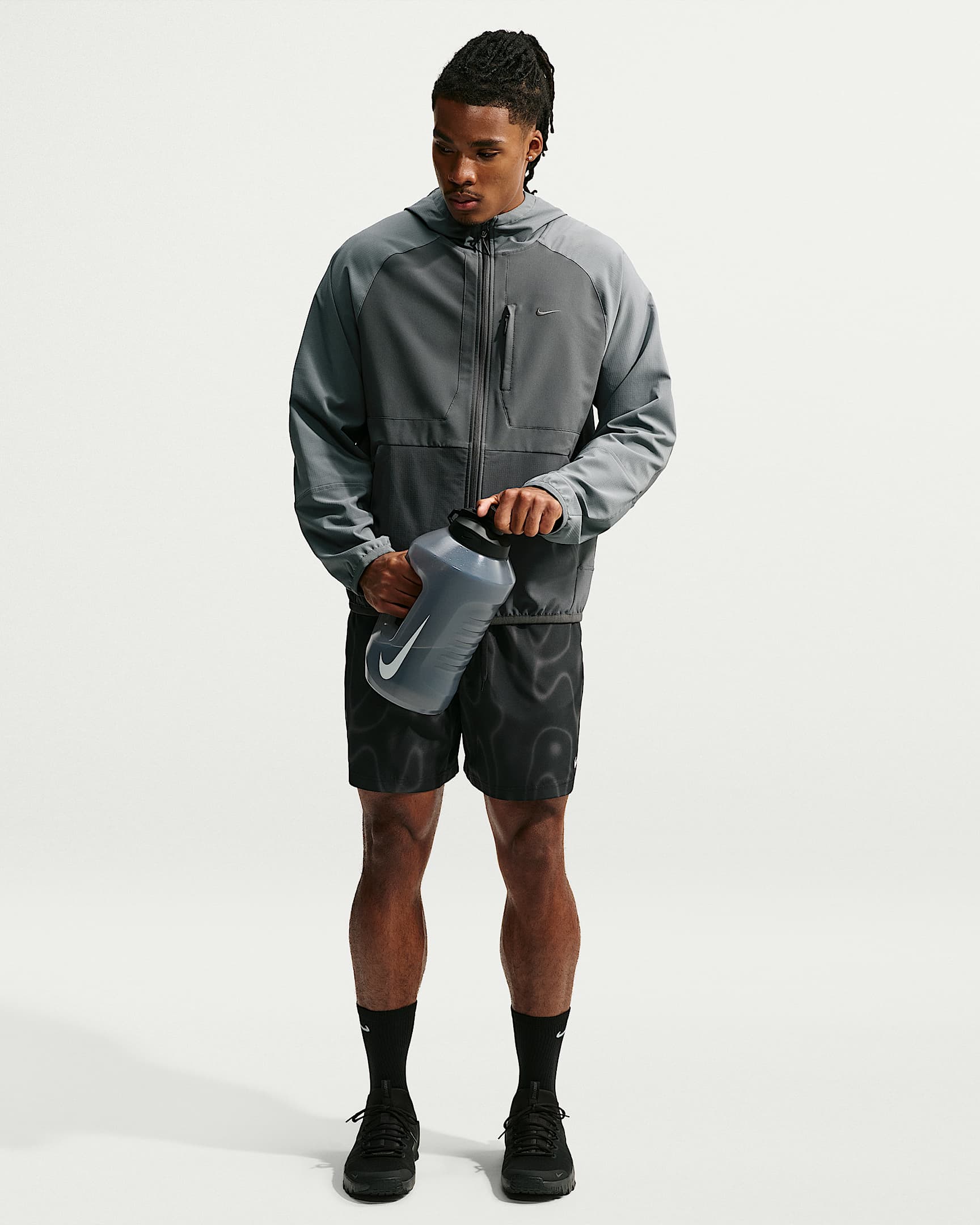 Nike Unlimited Men's Repel Versatile Jacket - Smoke Grey/Iron Grey/Iron Grey