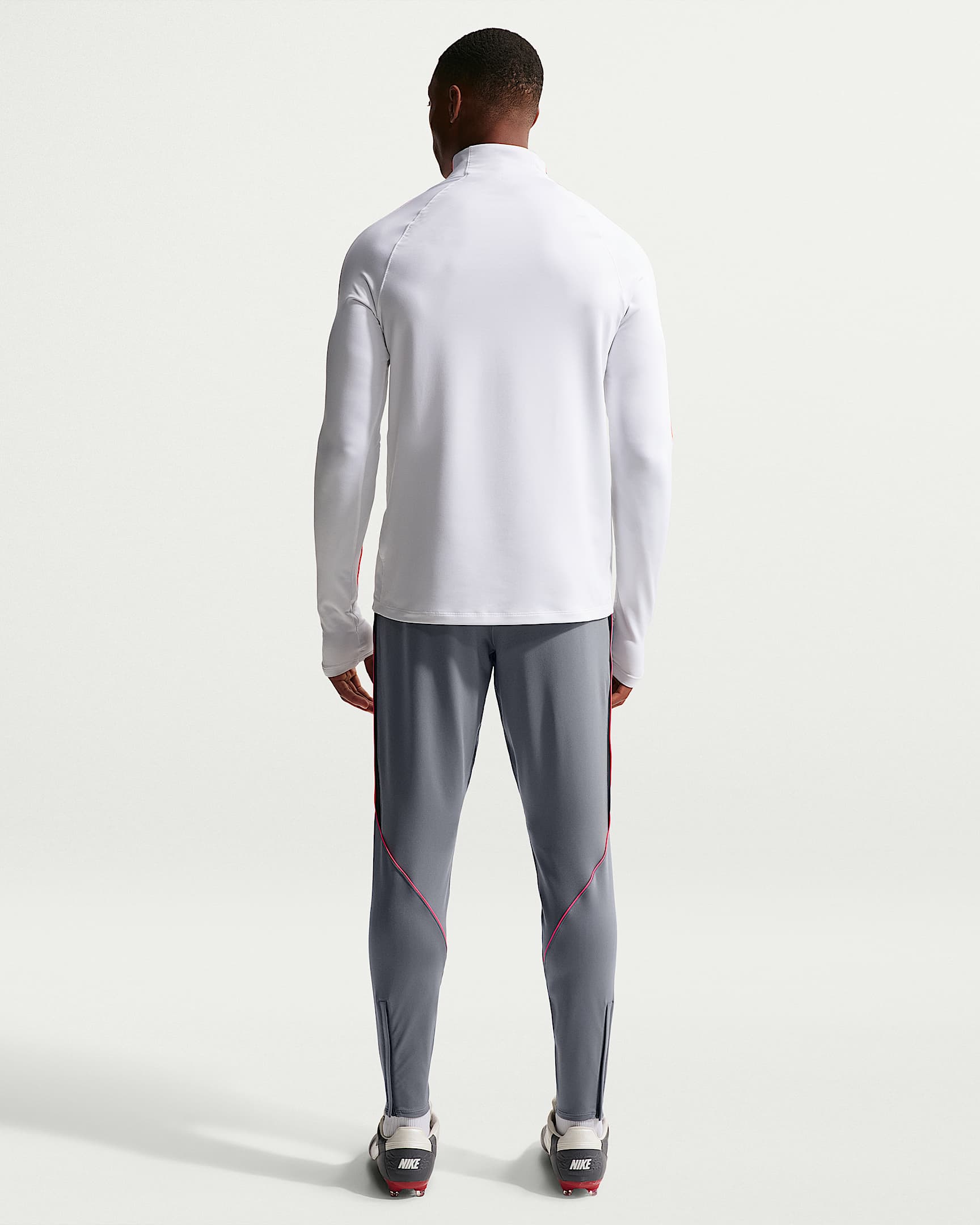 Pants de fútbol Dri-FIT para hombre Nike Strike - Gris humo/Negro/Ponche cálido/Ponche cálido