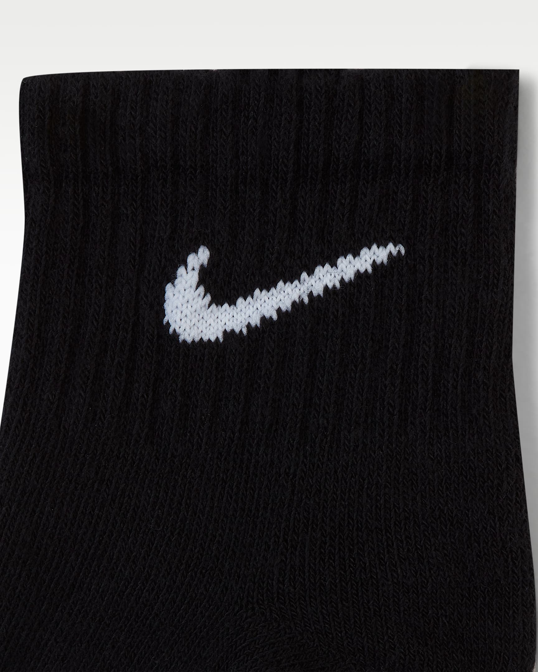 Nike Everyday Cushioned Training Ankle Socks (3 Pairs) - Black/White