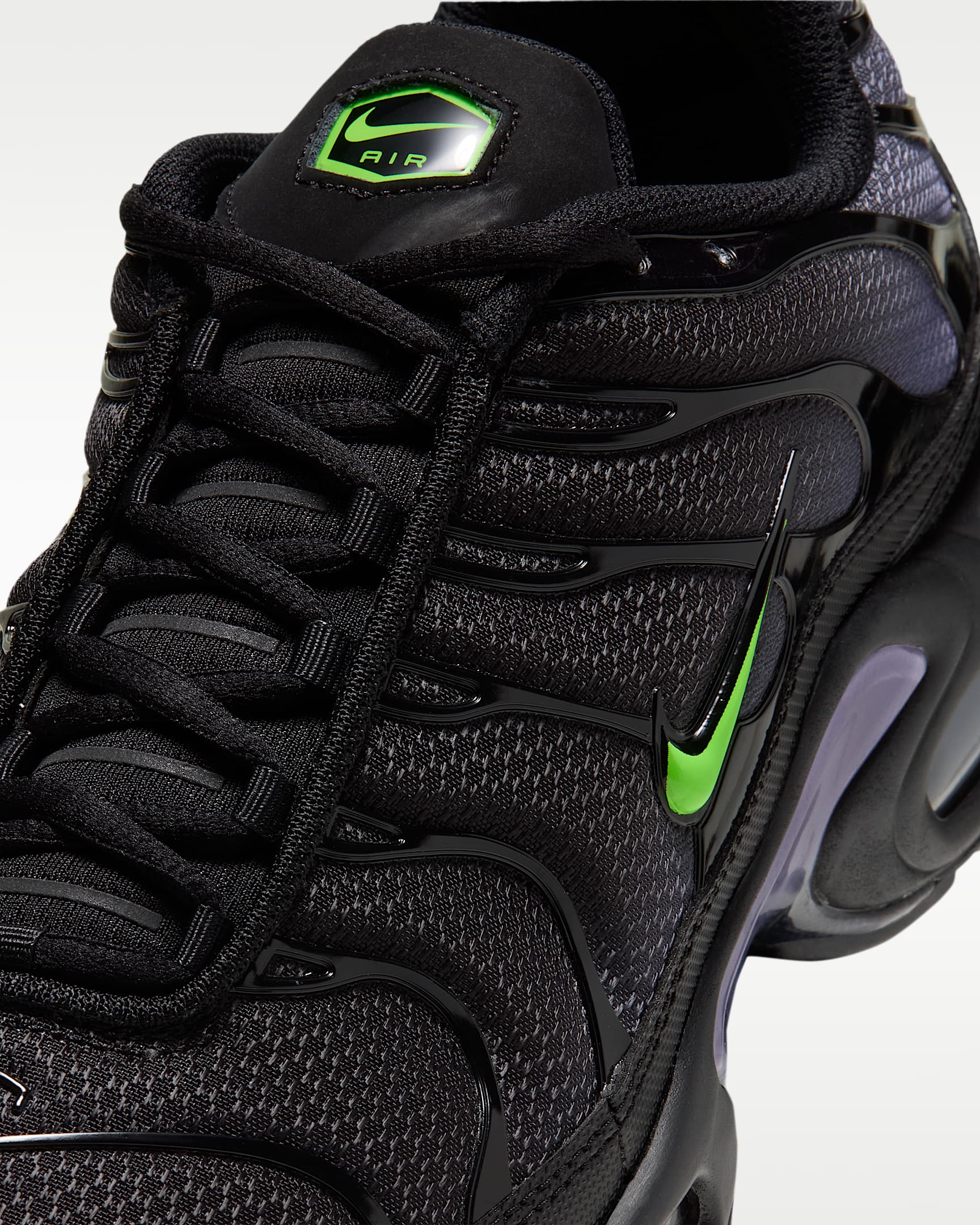 Nike Air Max Plus Men's Shoes - Black/Canyon Purple/Electric Green