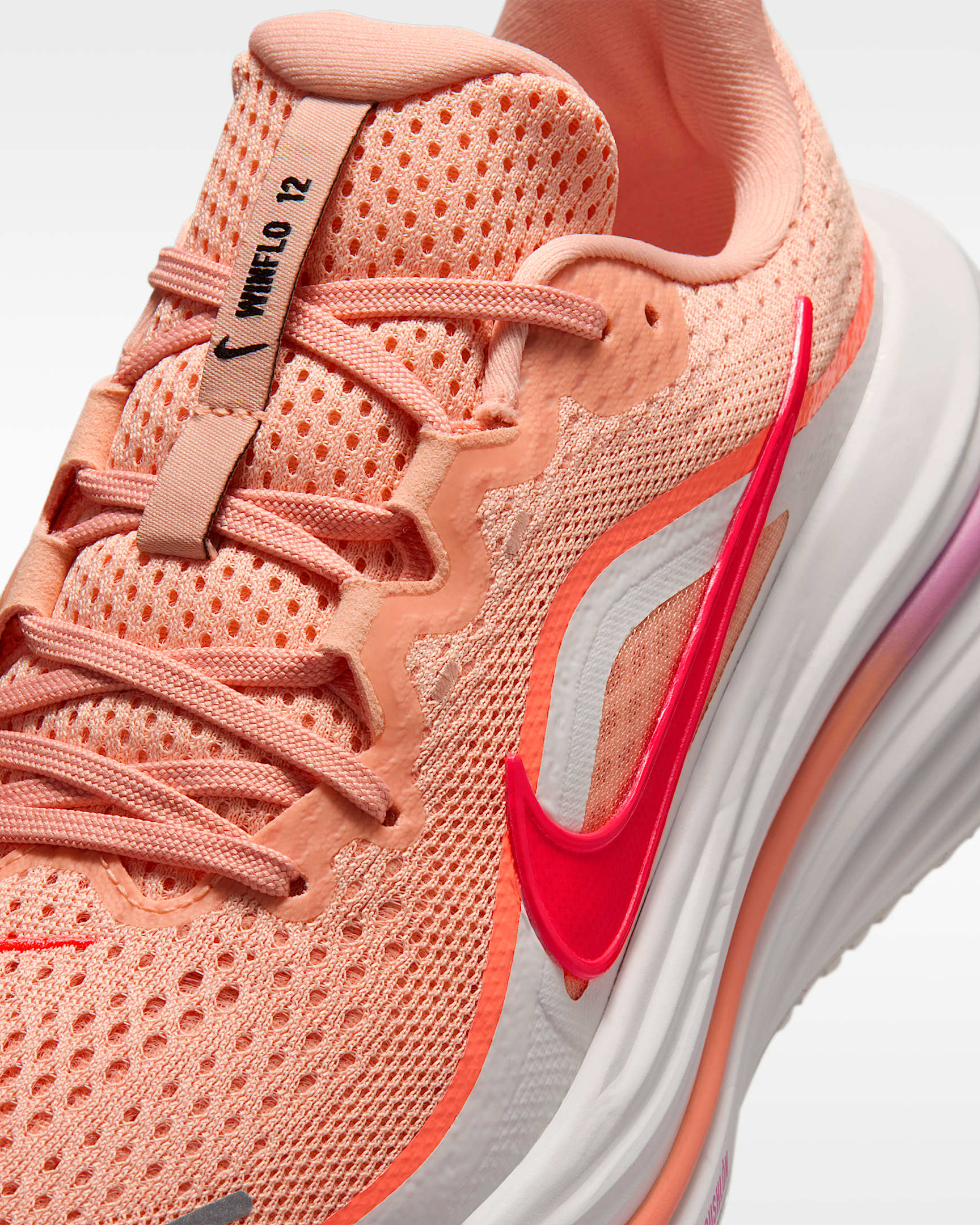 Nike Winflo 12 Women's Road Running Shoes - Arctic Orange/Summit White/Atomic Pink/Flash Crimson