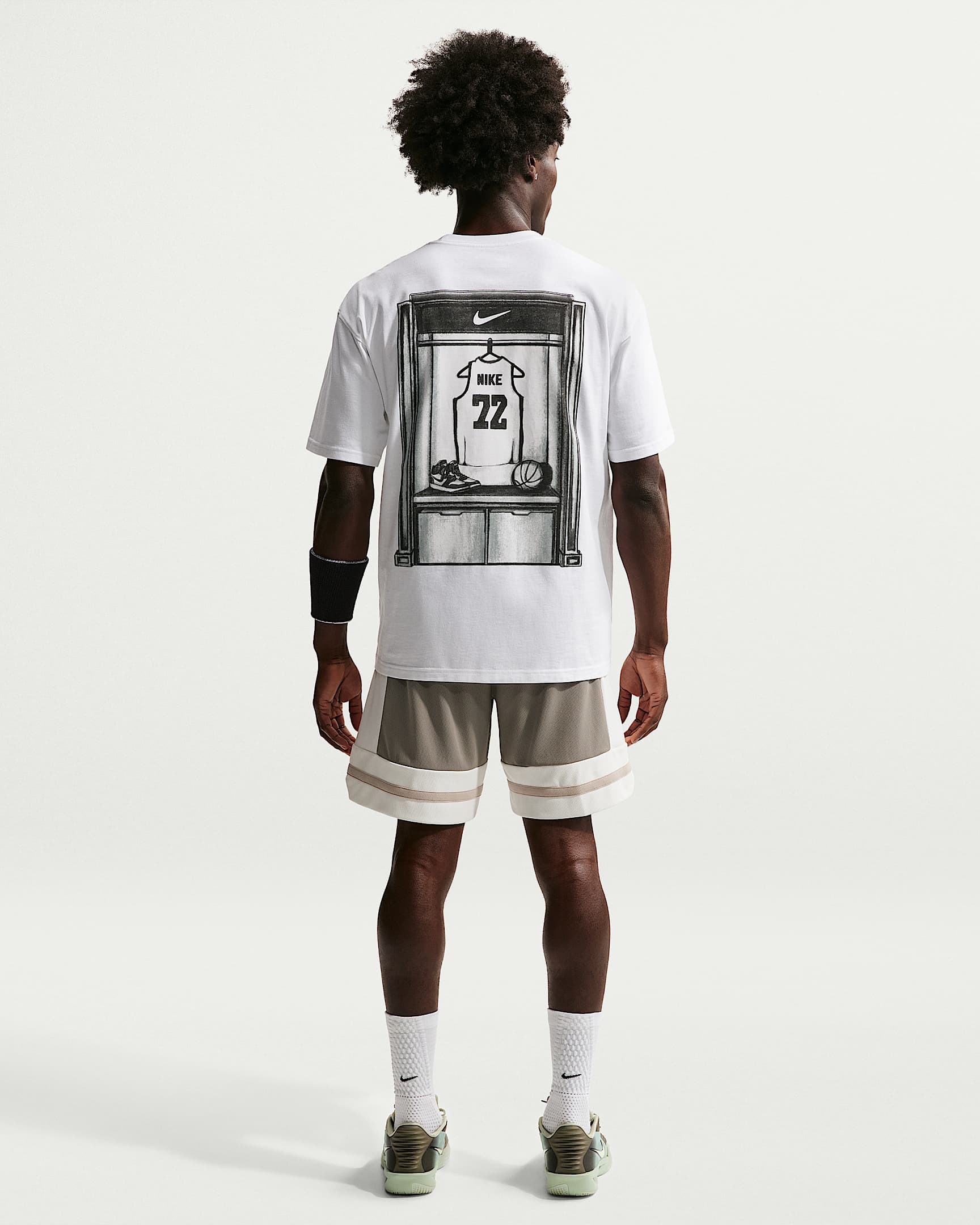 Nike basketbalshirt voor heren - Wit