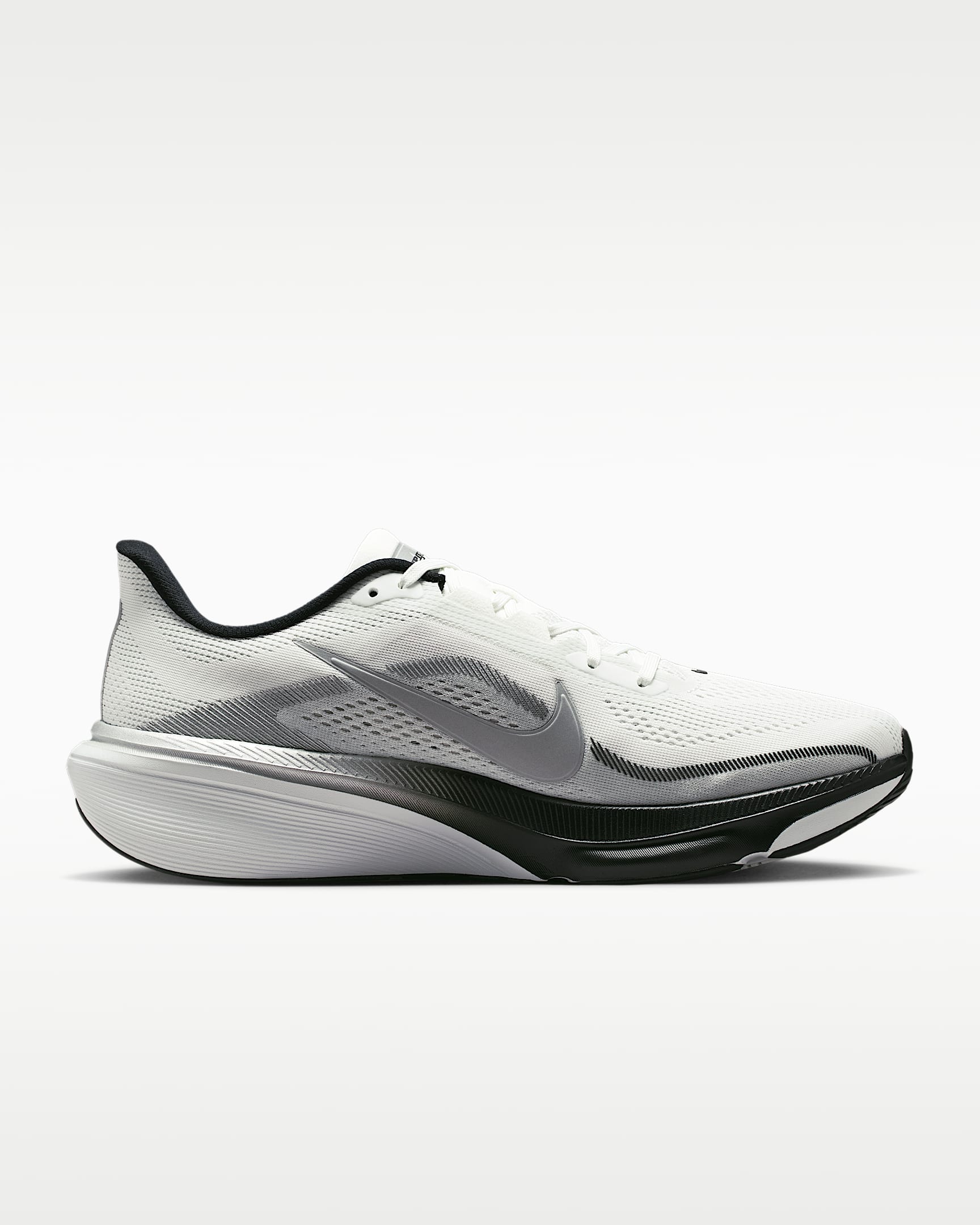 Sapatilhas de running em estrada Nike Pegasus 42 para homem - Branco Summit/Photon Dust/Preto/Prateado metalizado