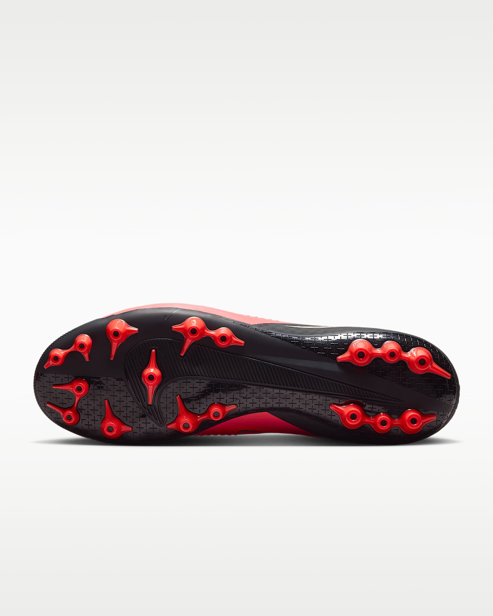 Nike Phantom 6 High Academy Artificial-Grass Football Boots - Bright Crimson/Black/Blur