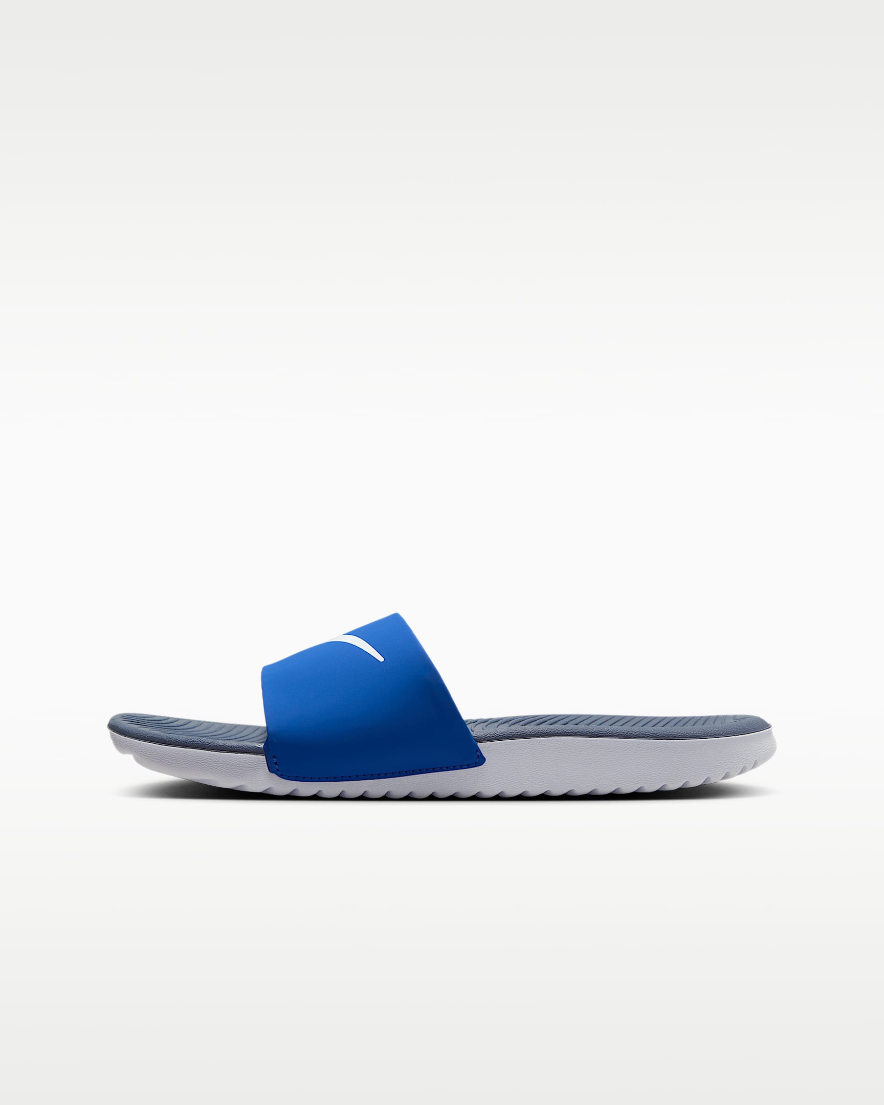 Nike Kawa Little/Big Kids' Slides - Game Royal/Thunder Blue/White/White