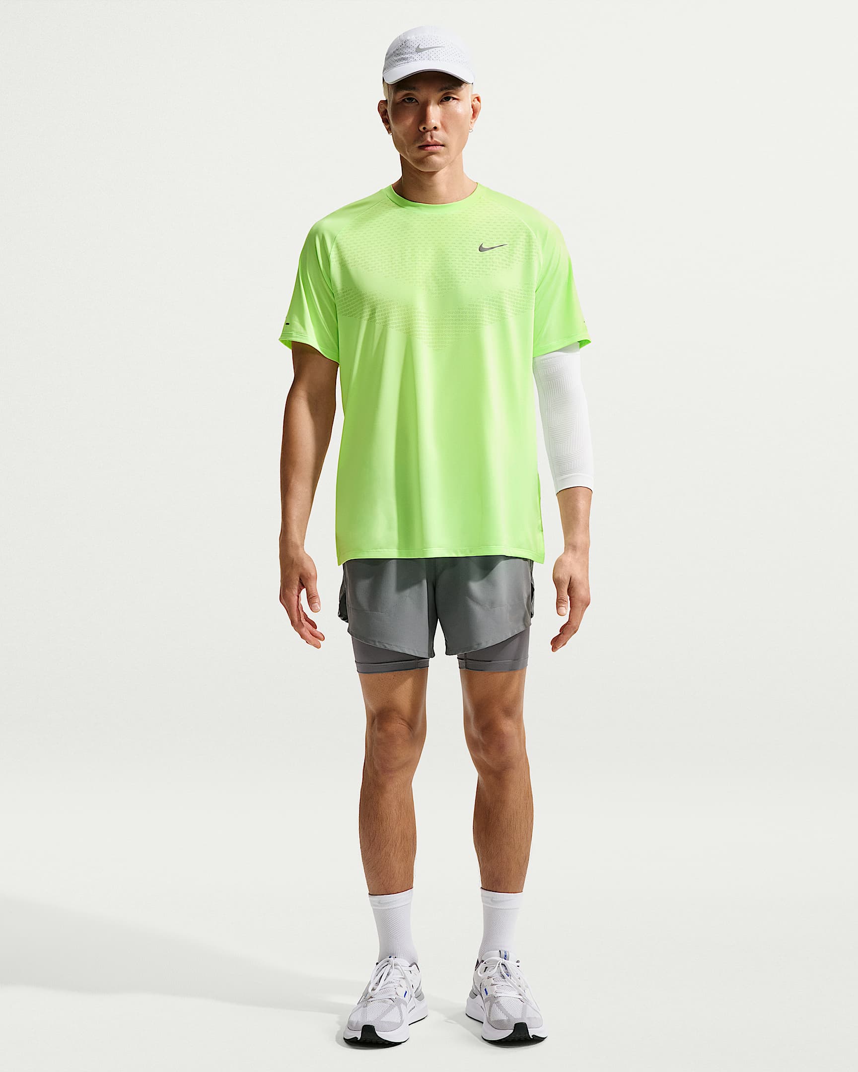 Nike Stride Men's Dri-FIT ADV Short-Sleeve Running Top - Lime Blast