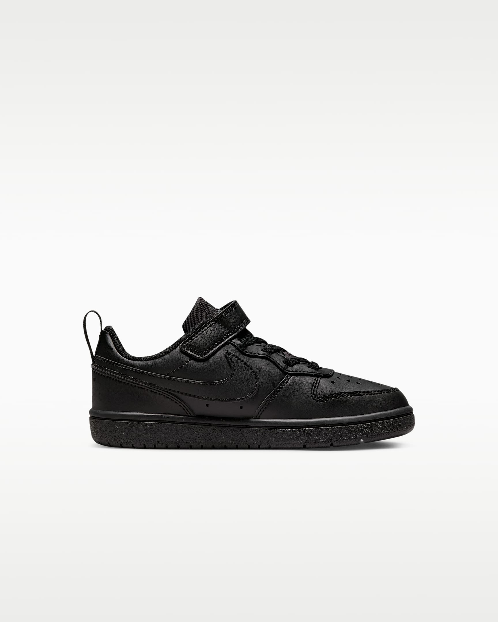 Nike Court Borough Low Recraft kleuterschoenen - Zwart/Zwart/Zwart