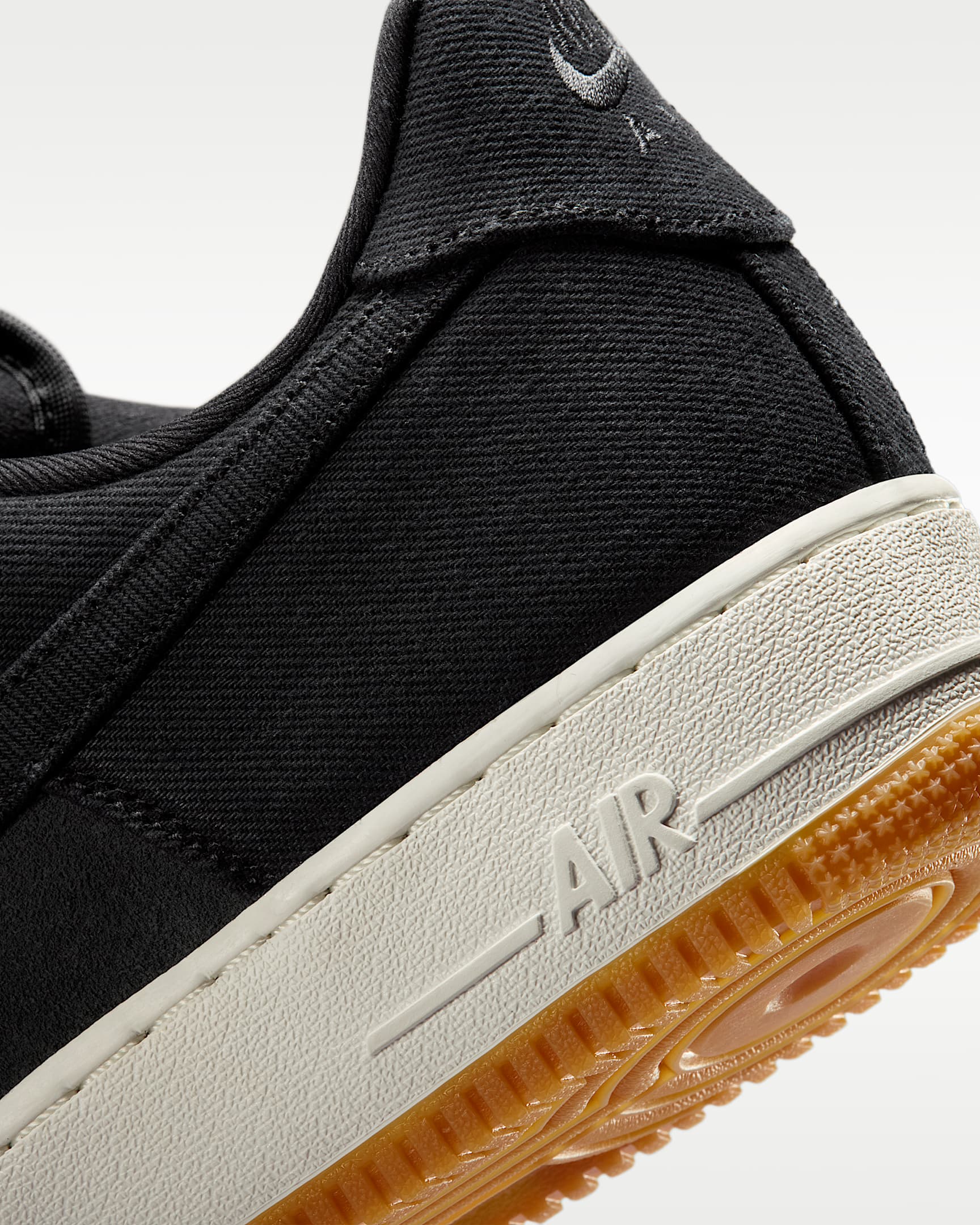 Air Force 1 '07 LV8 "Denim" Men's Shoes - Black/Dark Smoke Grey/Gum Medium Brown/Black