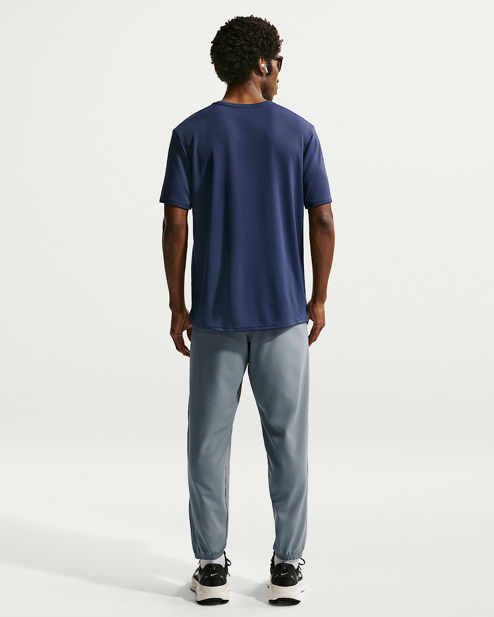 Nike Miler Men's Dri-FIT Short-Sleeve Running Top - Midnight Navy/Obsidian