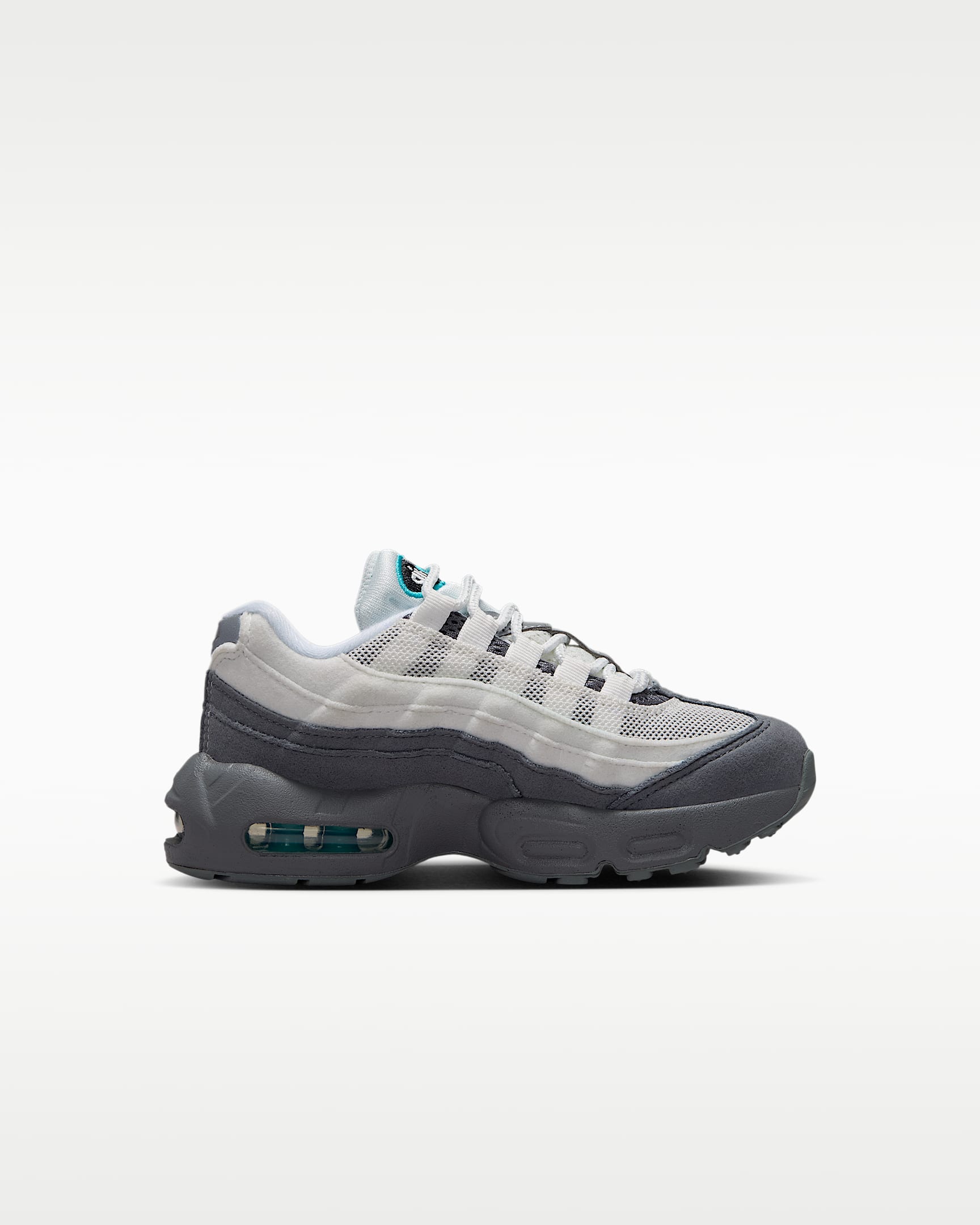 Nike Air Max '95 小童鞋款 - Summit White/Smoke Grey/Dark Smoke Grey/Dusty Cactus