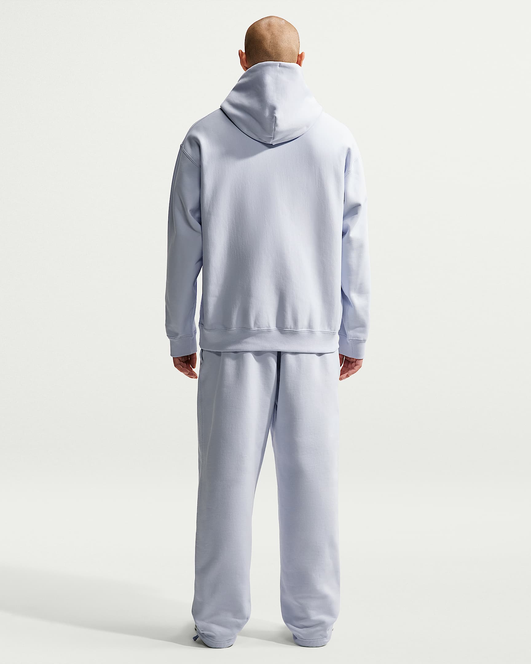 Sweat à capuche Nike Solo Swoosh pour homme - Football Grey/Blanc
