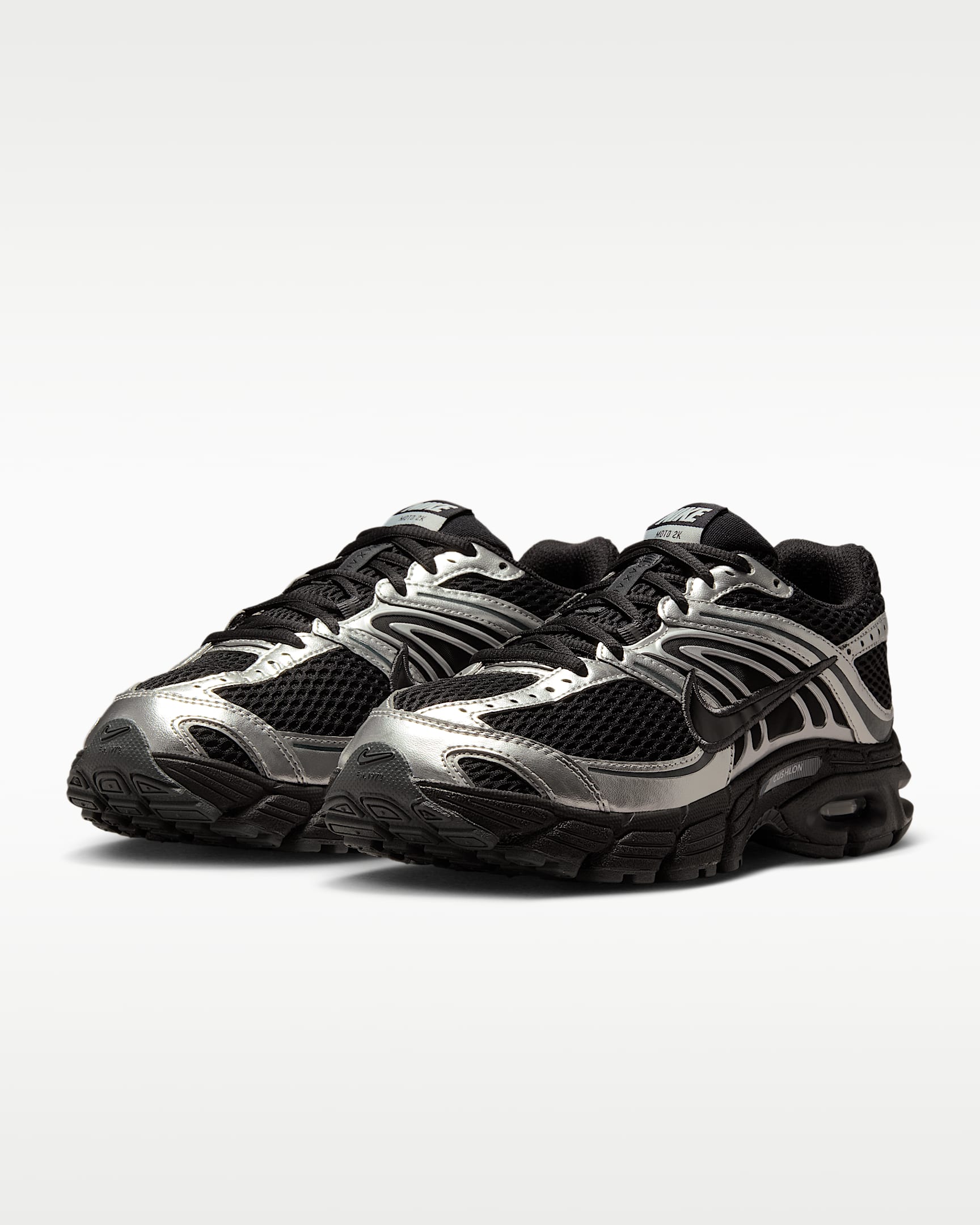 Chaussure avec détails réfléchissants Nike Air Max Moto 2K pour femme - Noir/Metallic Silver/Anthracite/Noir