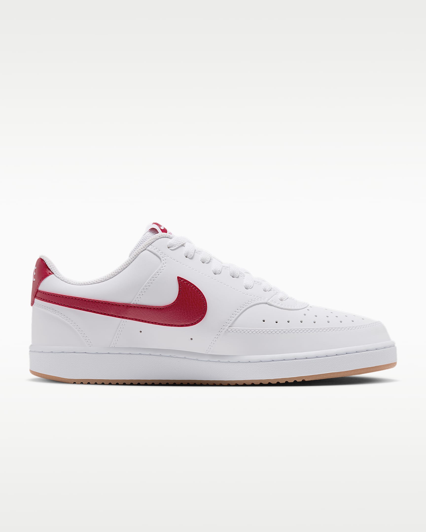 Nike Court Vision Low Men's Shoes - White/Gum Medium Brown/Gym Red
