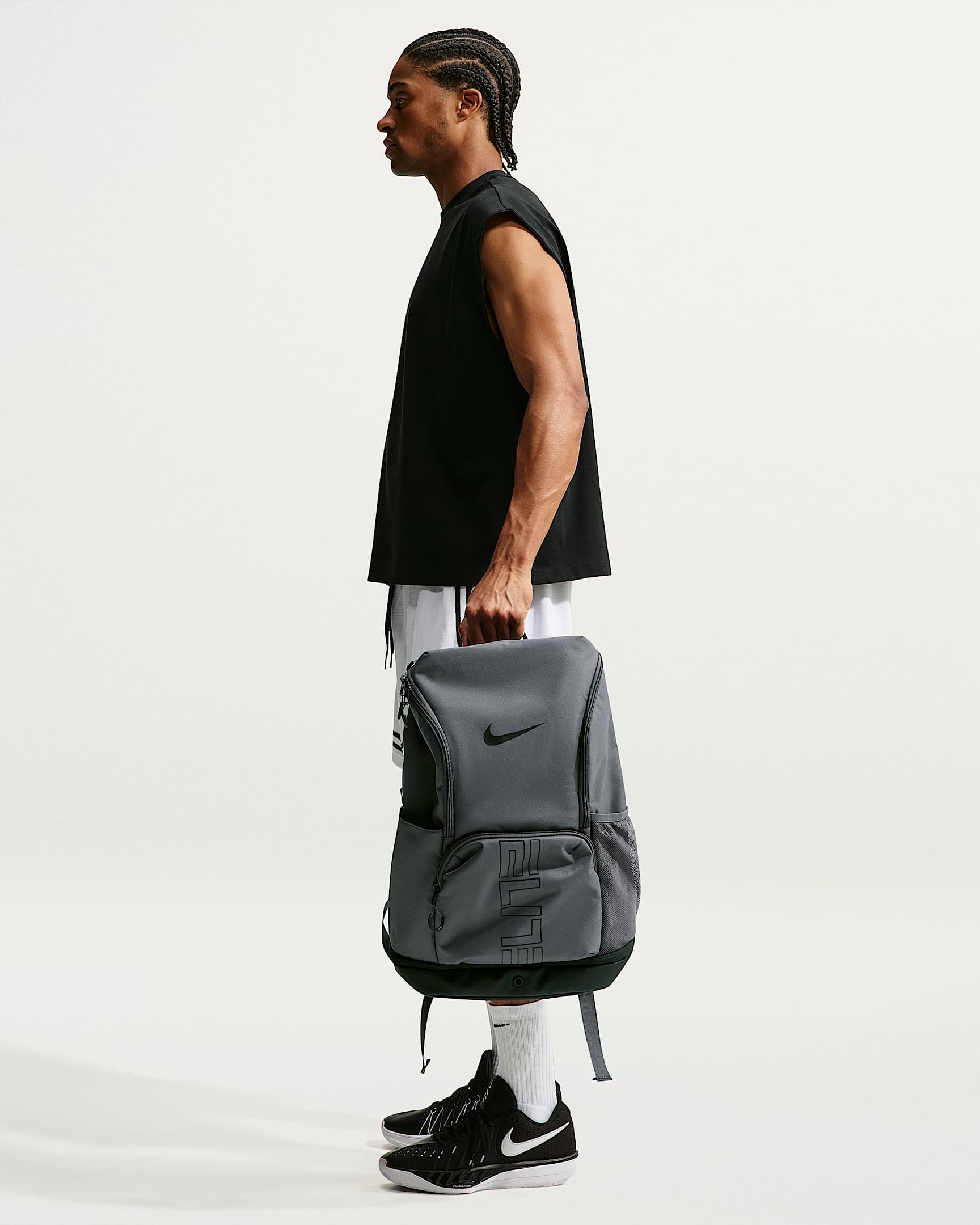 Mochila (32 L) Nike Varsity Elite - Gris hierro/Negro/Negro