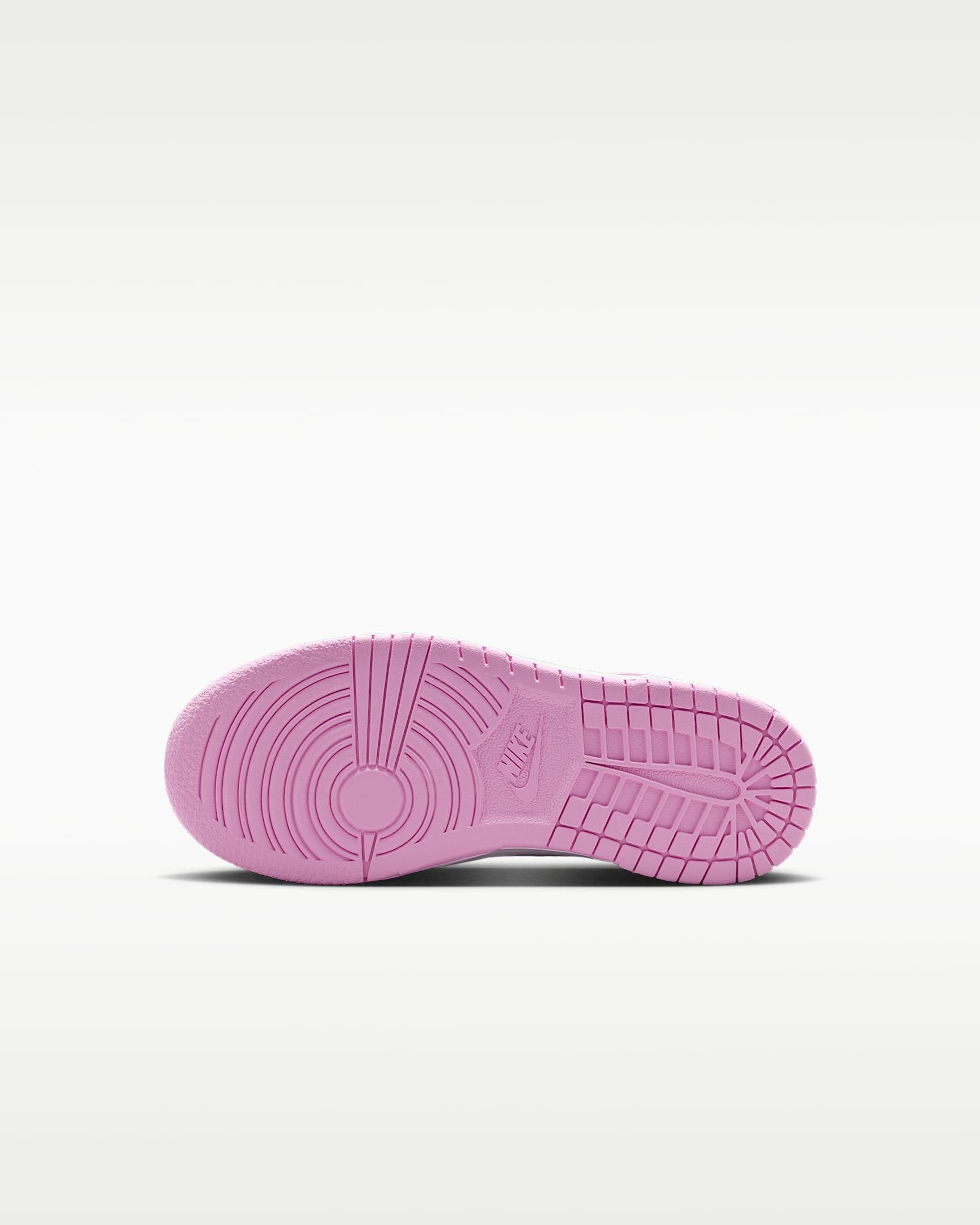 Nike Dunk Low Younger Kids' Shoes - White/White/White/Pink Rise