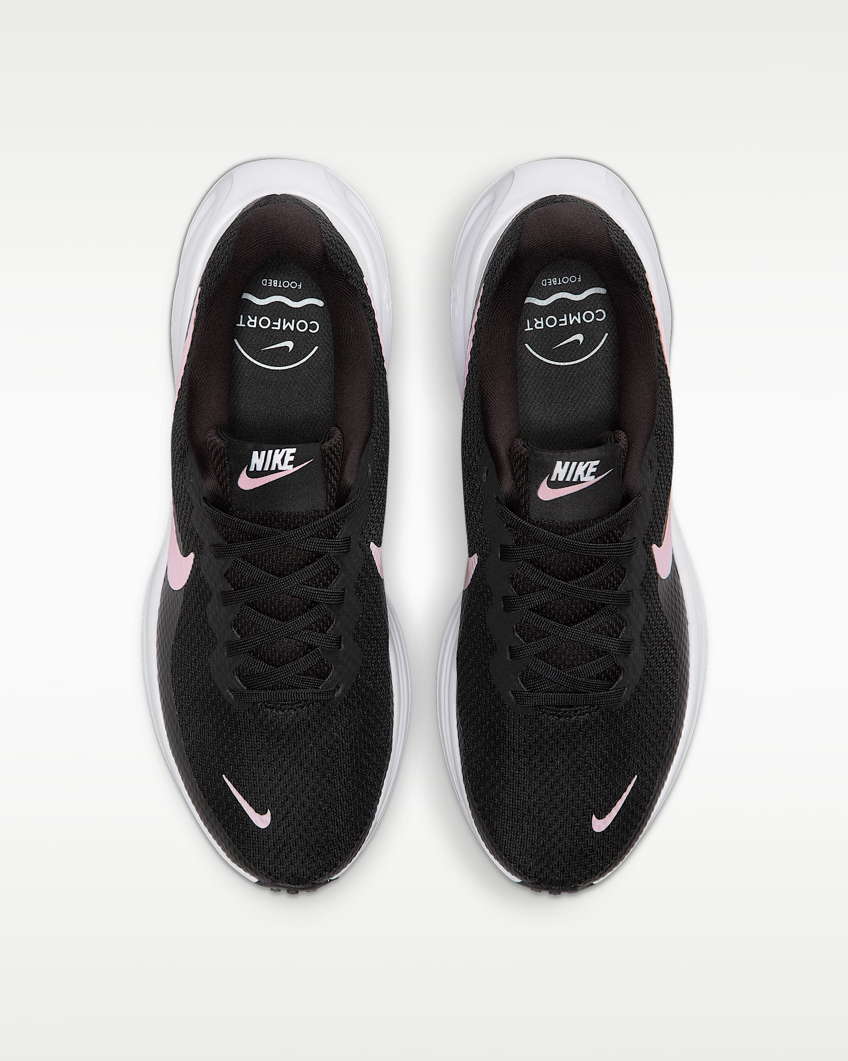 Nike Revolution 8 Straßenlaufschuh (Damen) - Schwarz/Weiß/Anthracite/Pink Foam