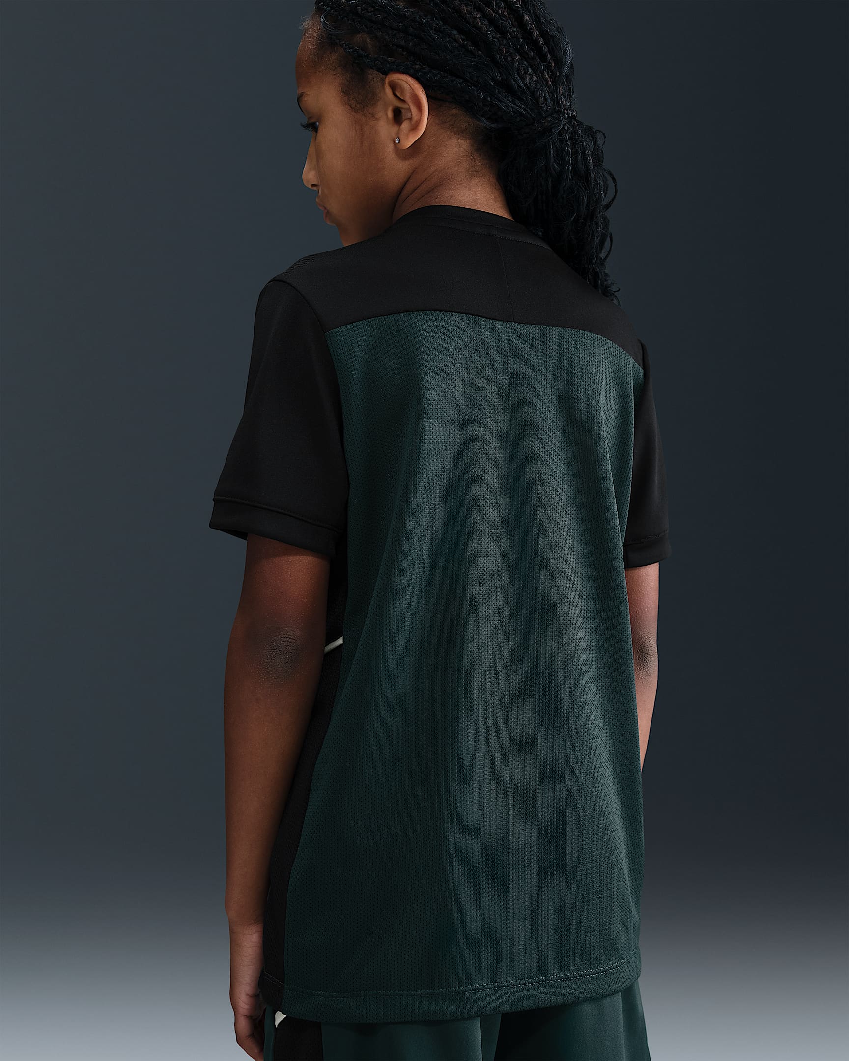 Nike Academy Dri-FIT Genç Çocuk Futbol Üstü - Seaweed/Siyah/Limelight/Limelight