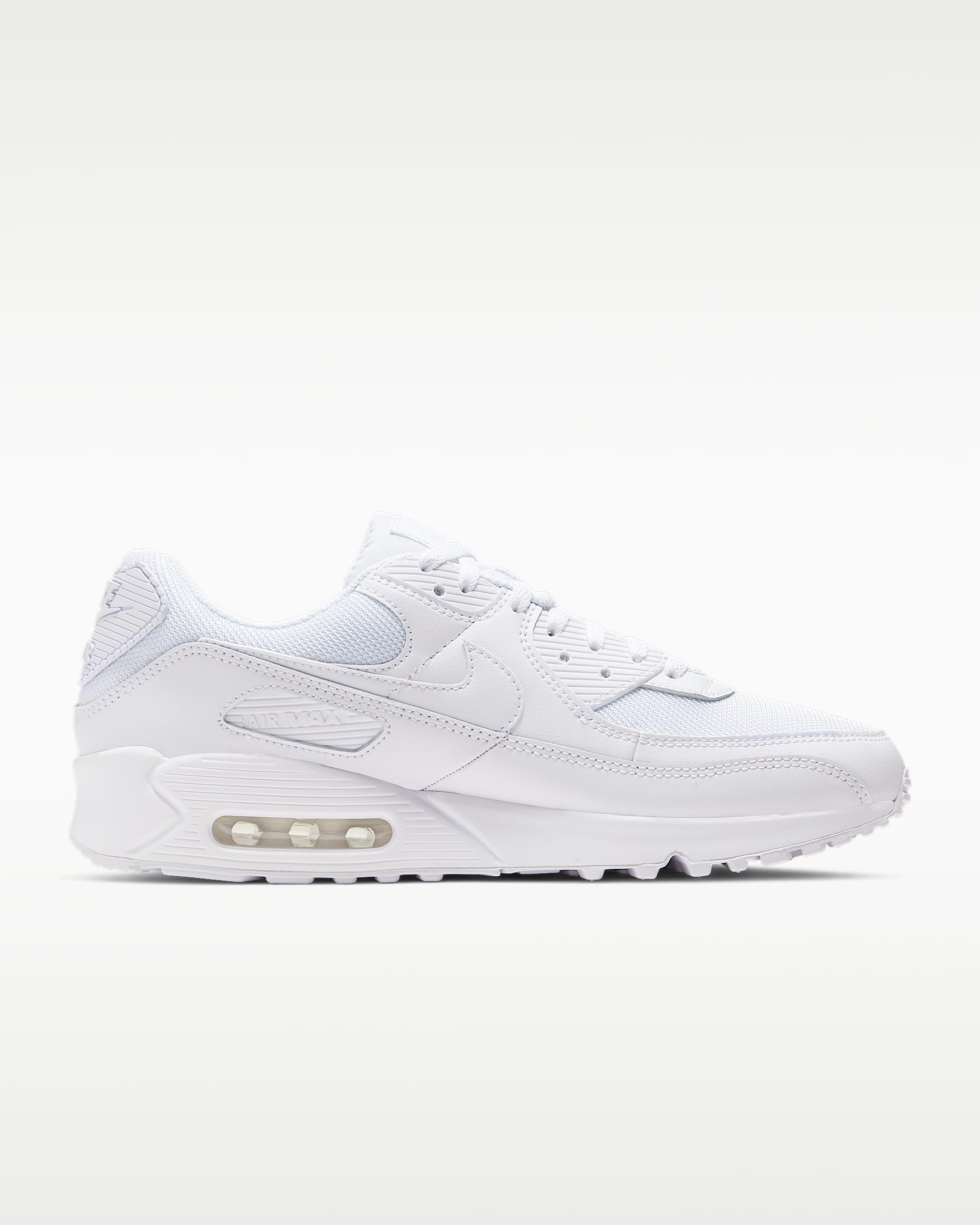 Nike Air Max 90 Men's Shoe - White/White/Wolf Grey/White