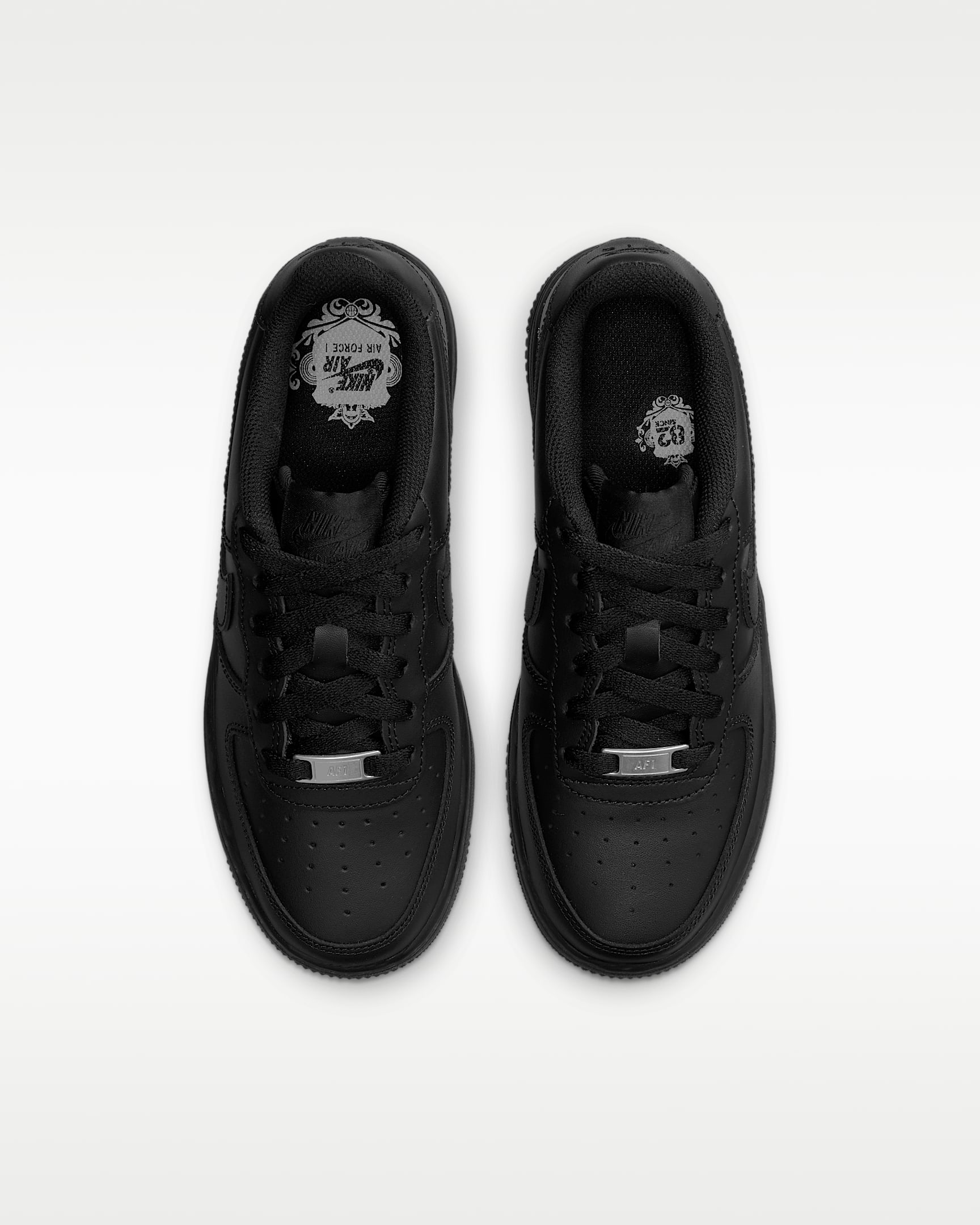 Nike Air Force 1 LE Big Kids' Shoes - Black/Black