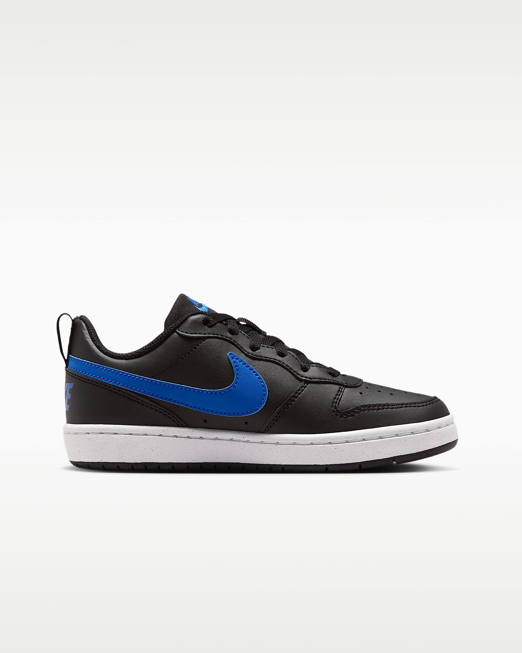Nike Court Borough Low Recraft Older Kids' Shoes - Black/White/Game Royal